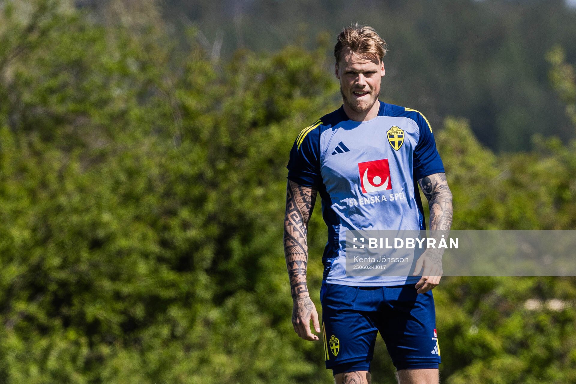 Victor Eriksson of the Swedish men's national football team