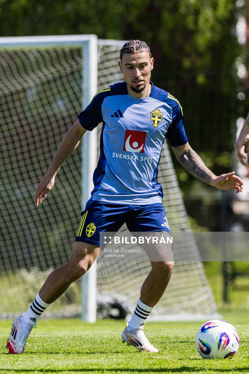 Jordan Larsson of the Swedish men's national football team