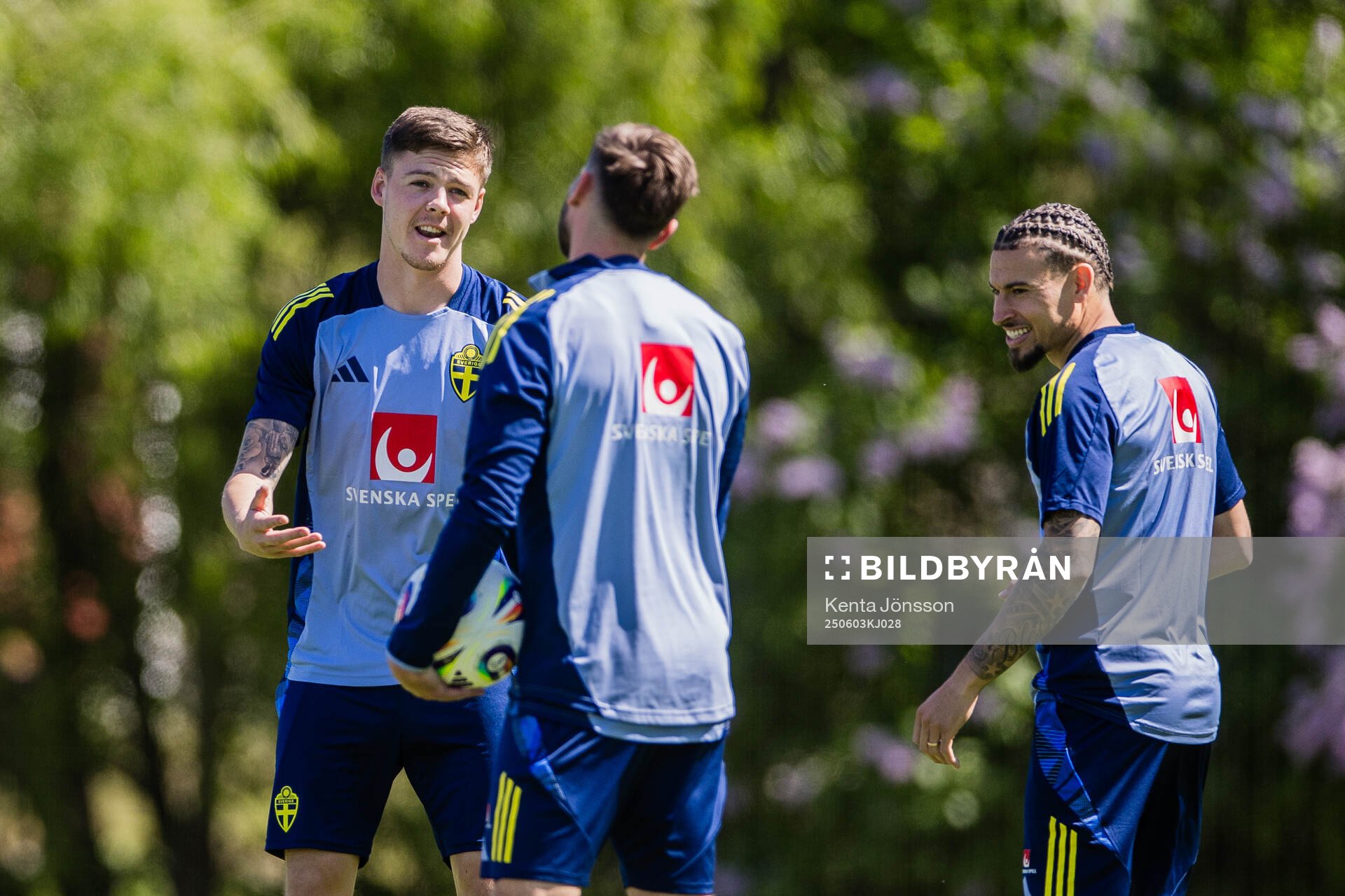 Emil Holm, Jesper Karlström and Jordan Larsson of the