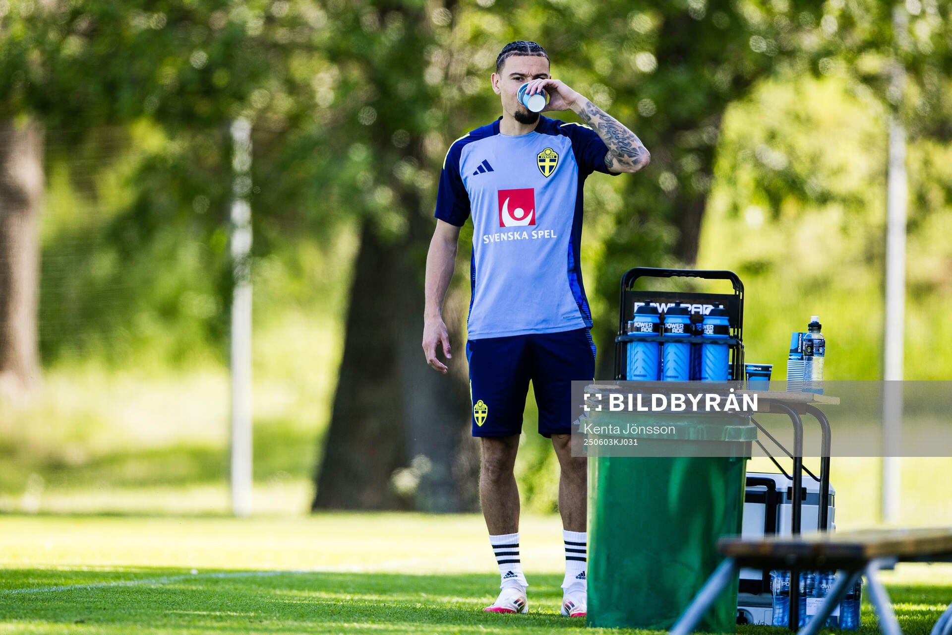Jordan Larsson of the Swedish men's national football team
