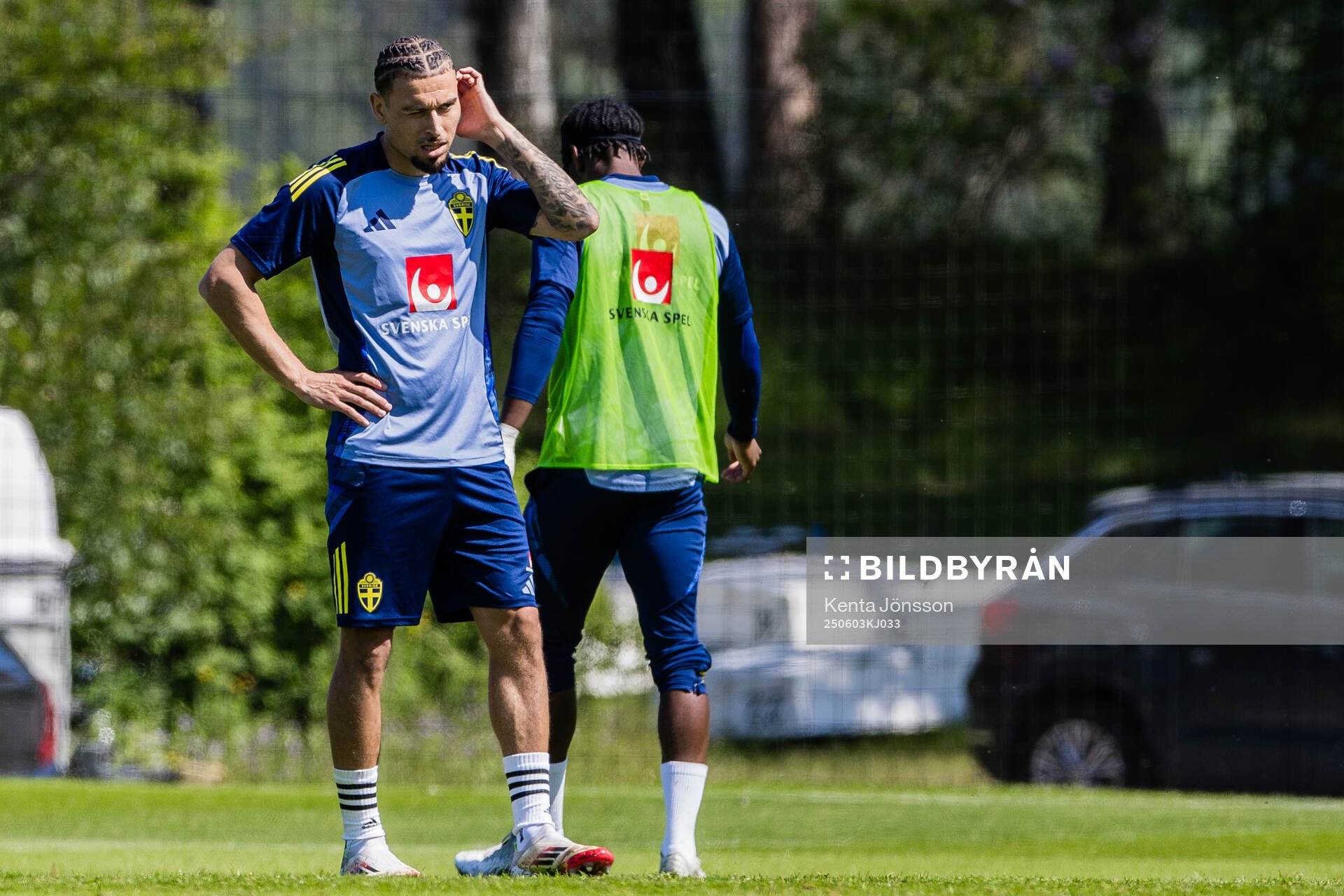 Jordan Larsson of the Swedish men's national football team