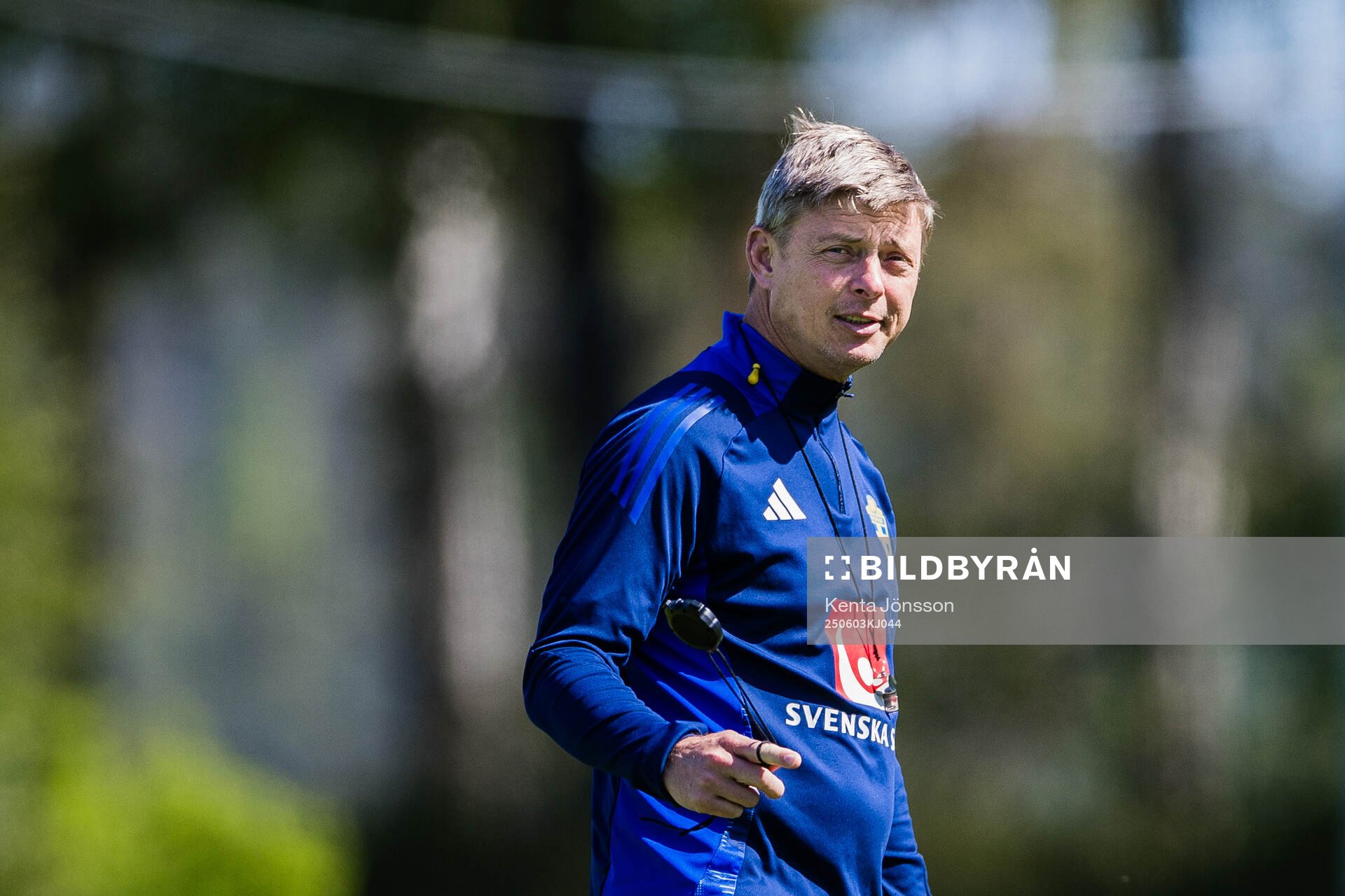 Head coach Jon Dahl Tomasson of the Swedish men's national