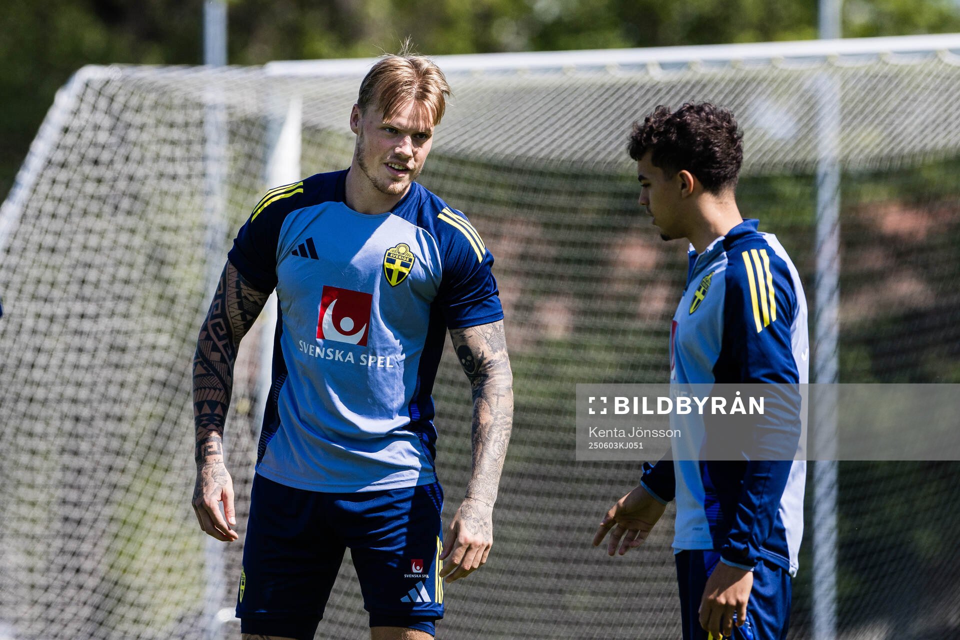 Victor Eriksson and Yasin Ayari of the Swedish men's