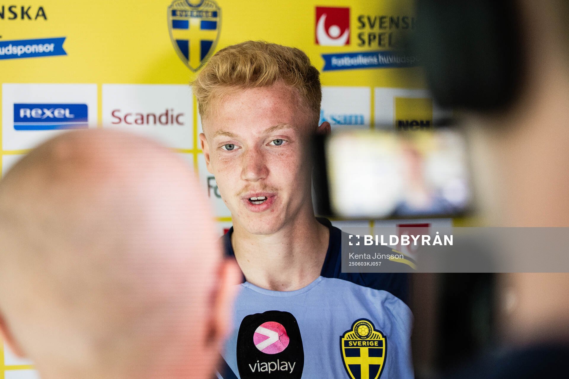 Hugo Larsson of the Swedish men's national football team in