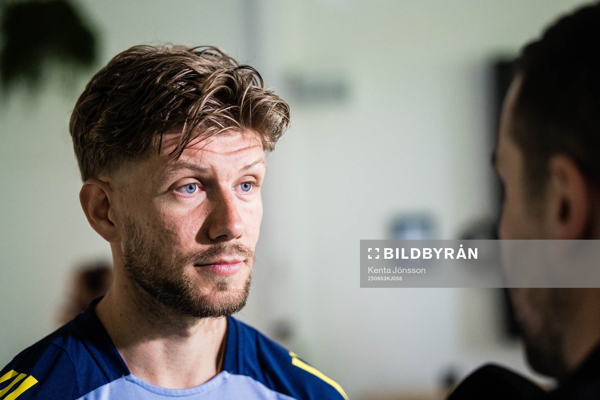 Anton Saletros  of the Swedish men's national football team