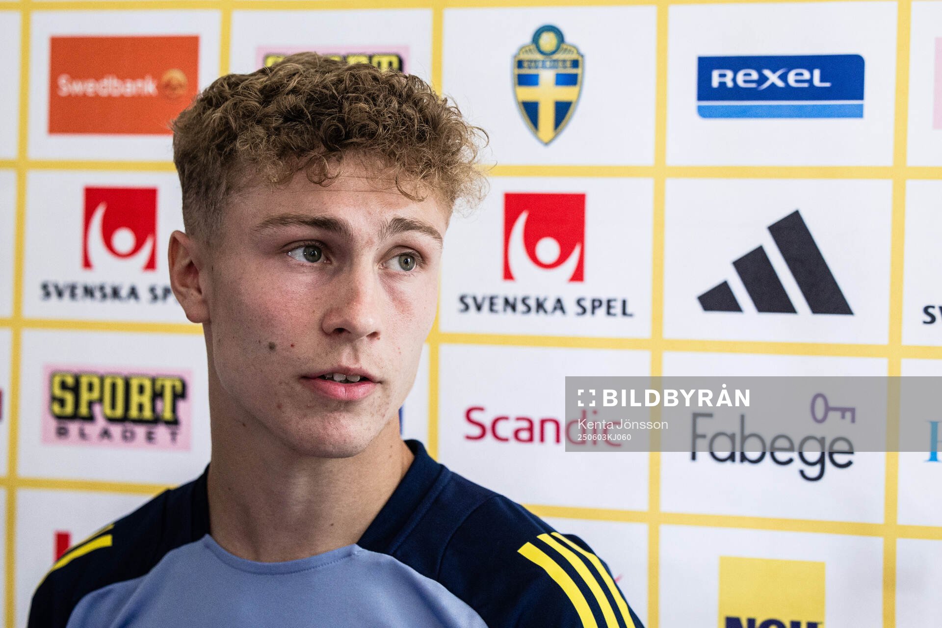 Hugo Bolin of the Swedish men's national football team in