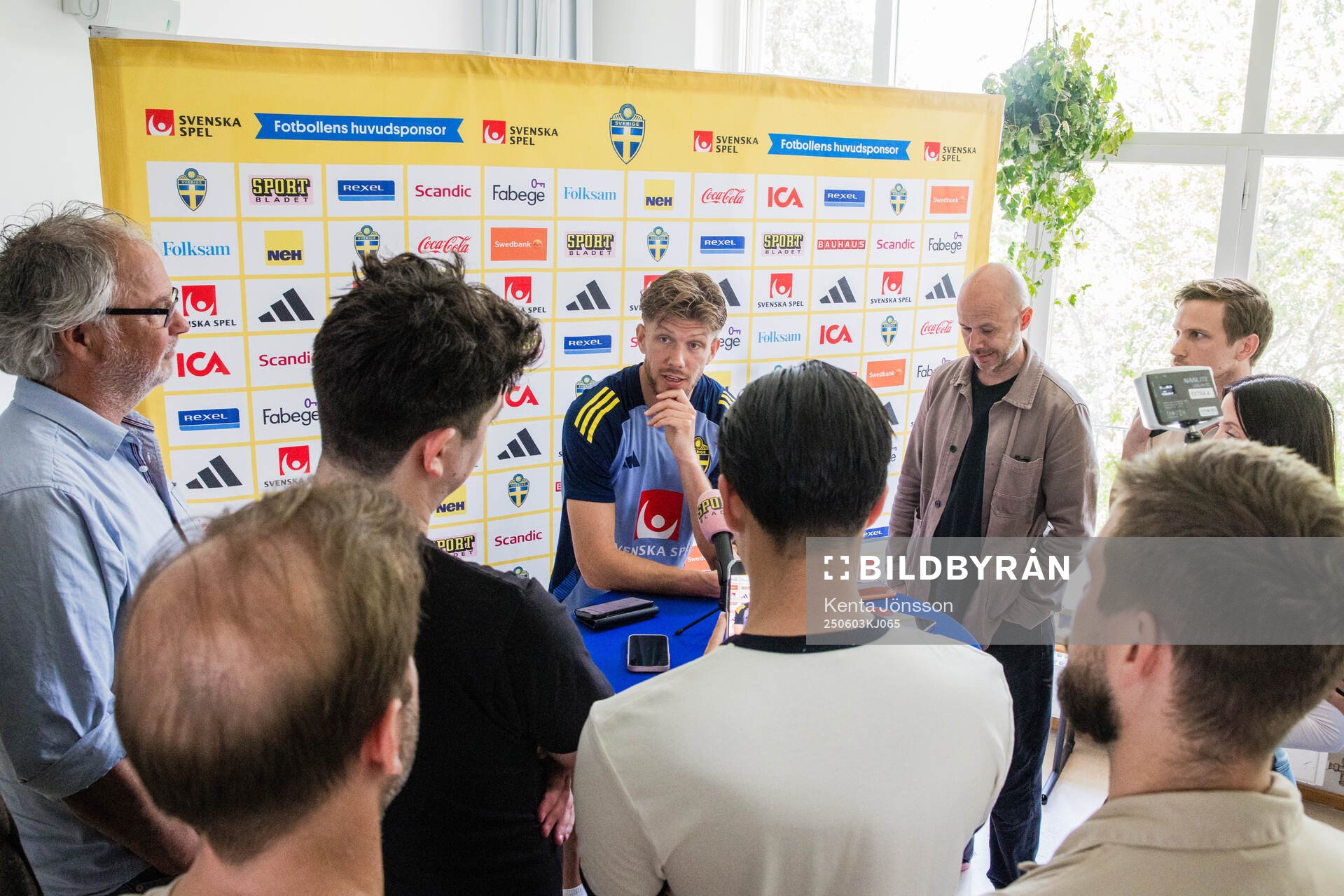 Anton Saletros of the Swedish men's national football team