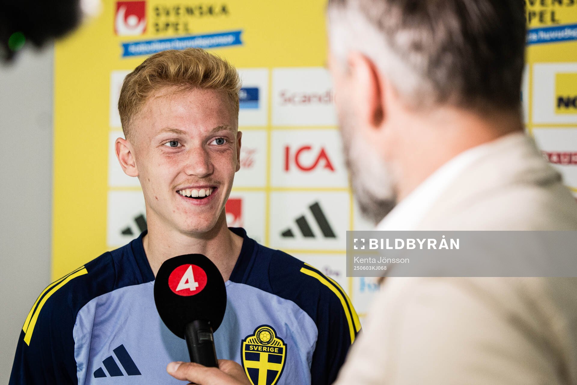 Hugo Larsson of the Swedish men's national football team in