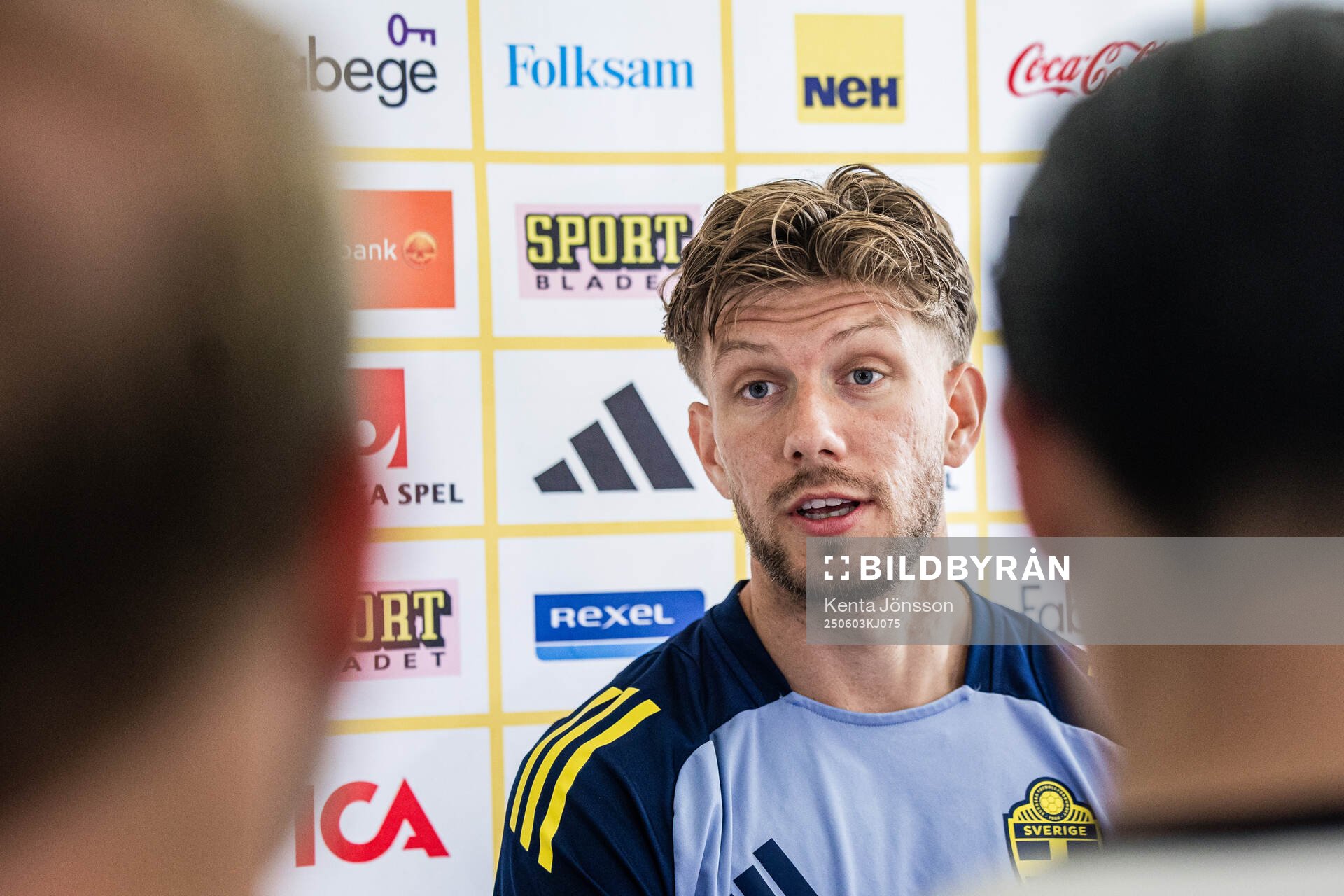 Anton Saletros of the Swedish men's national football team