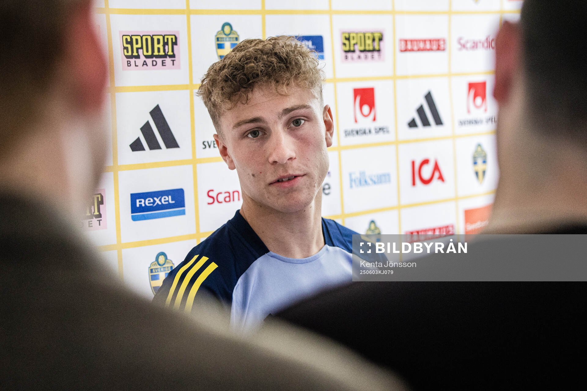 Hugo Bolin of the Swedish men's national football team in
