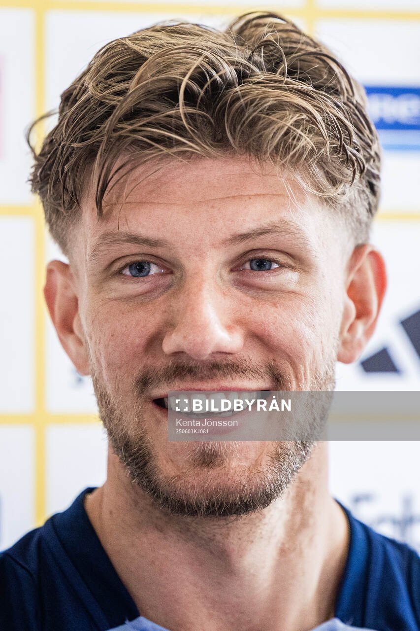 Anton Saletros of the Swedish men's national football team