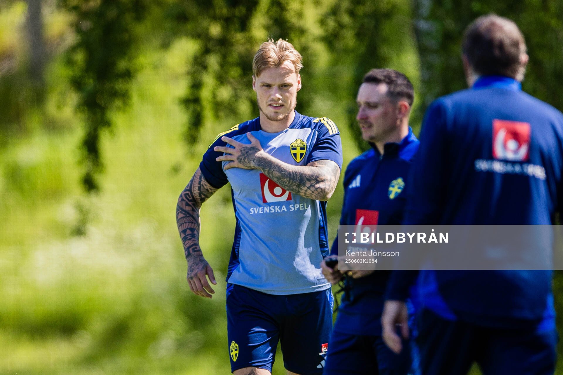 Victor Eriksson of the Swedish men's national football team