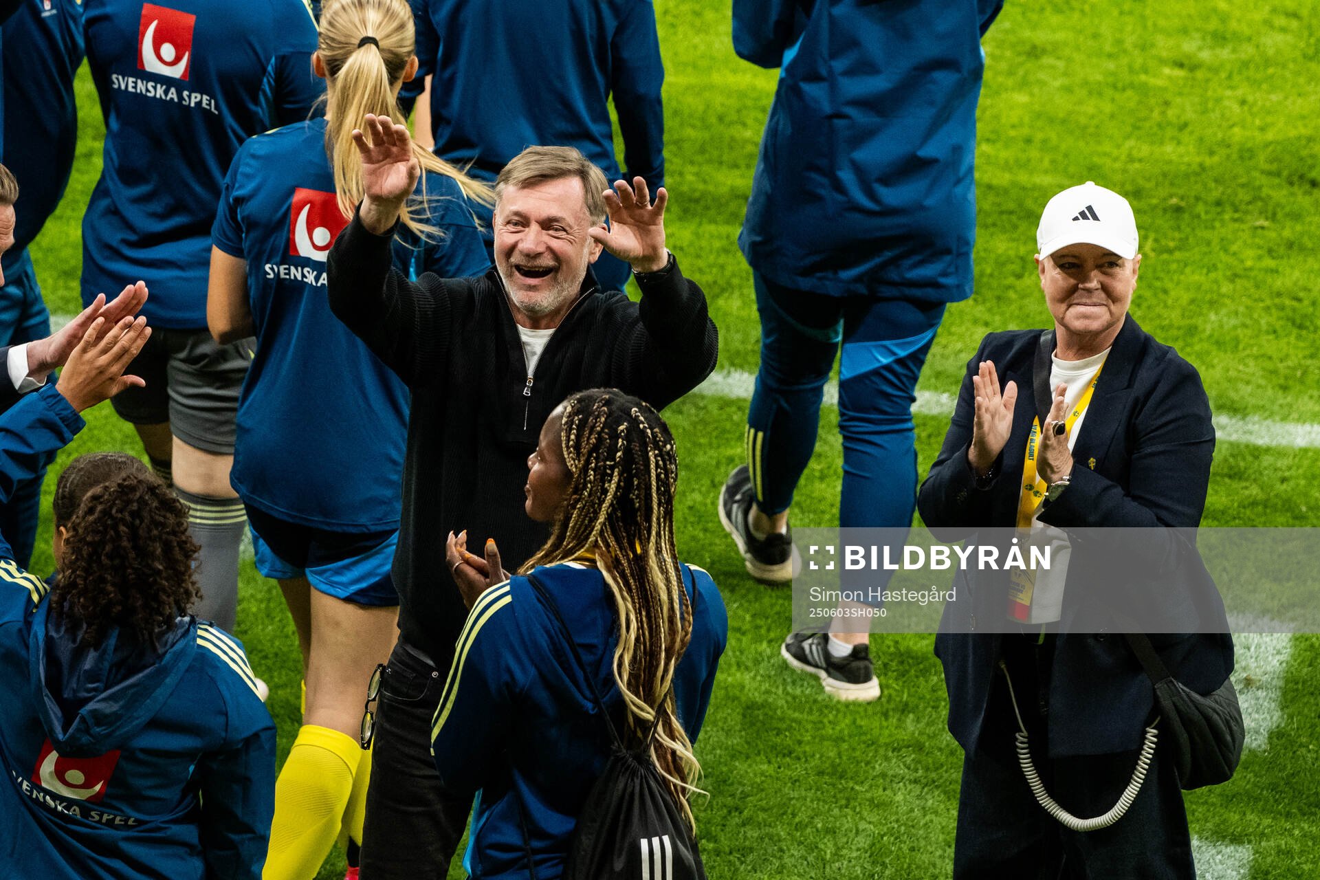 Head coach Peter Gerhardsson and team manager Marika