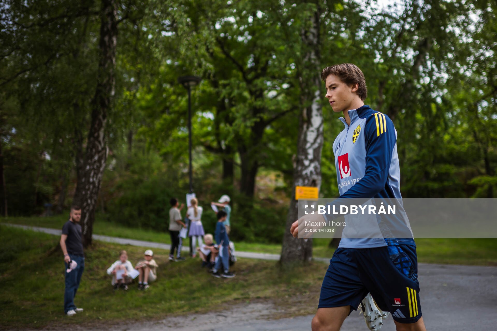 John Mellberg of the Swedish national football team at a