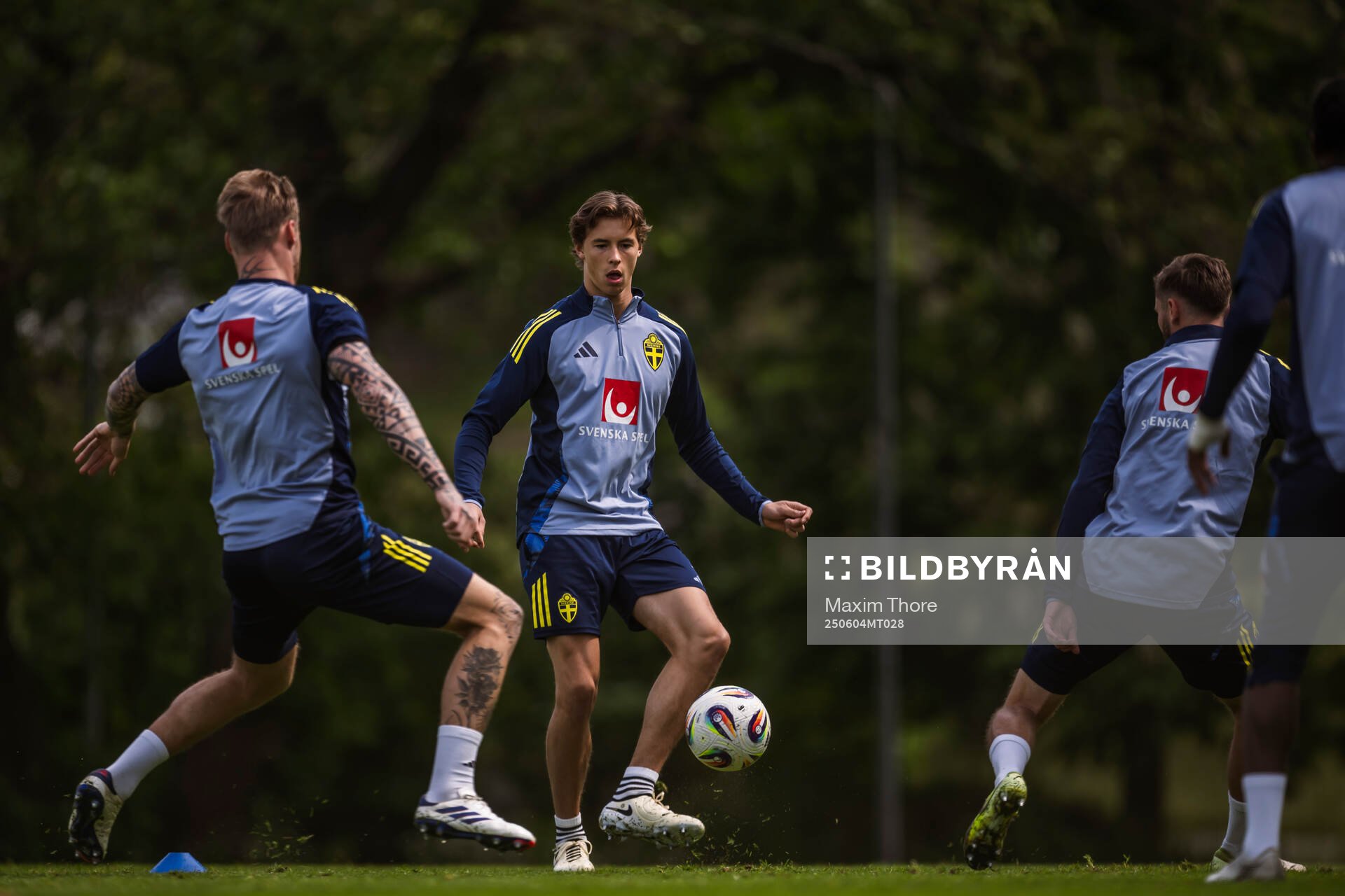 John Mellberg of the Swedish national football team at a