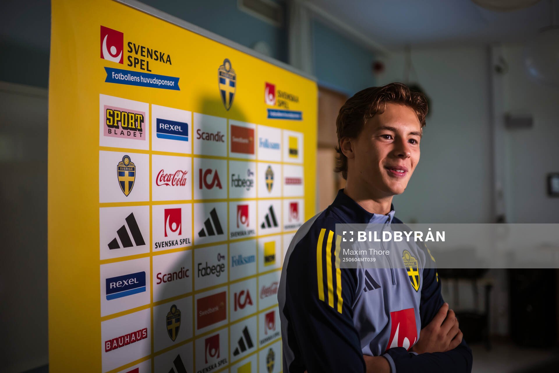 John Mellberg of the Swedish men’s national football team