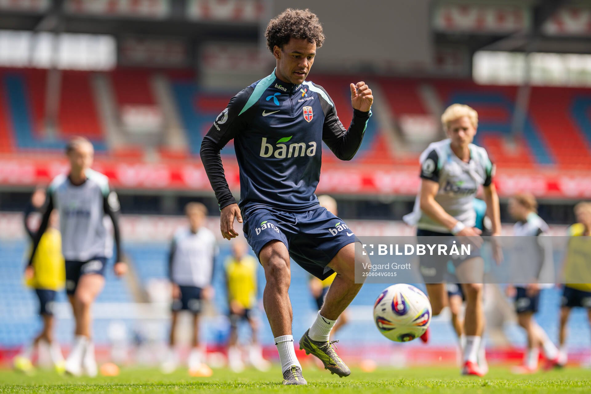 Oscar Bobb of the Norwegian national football team