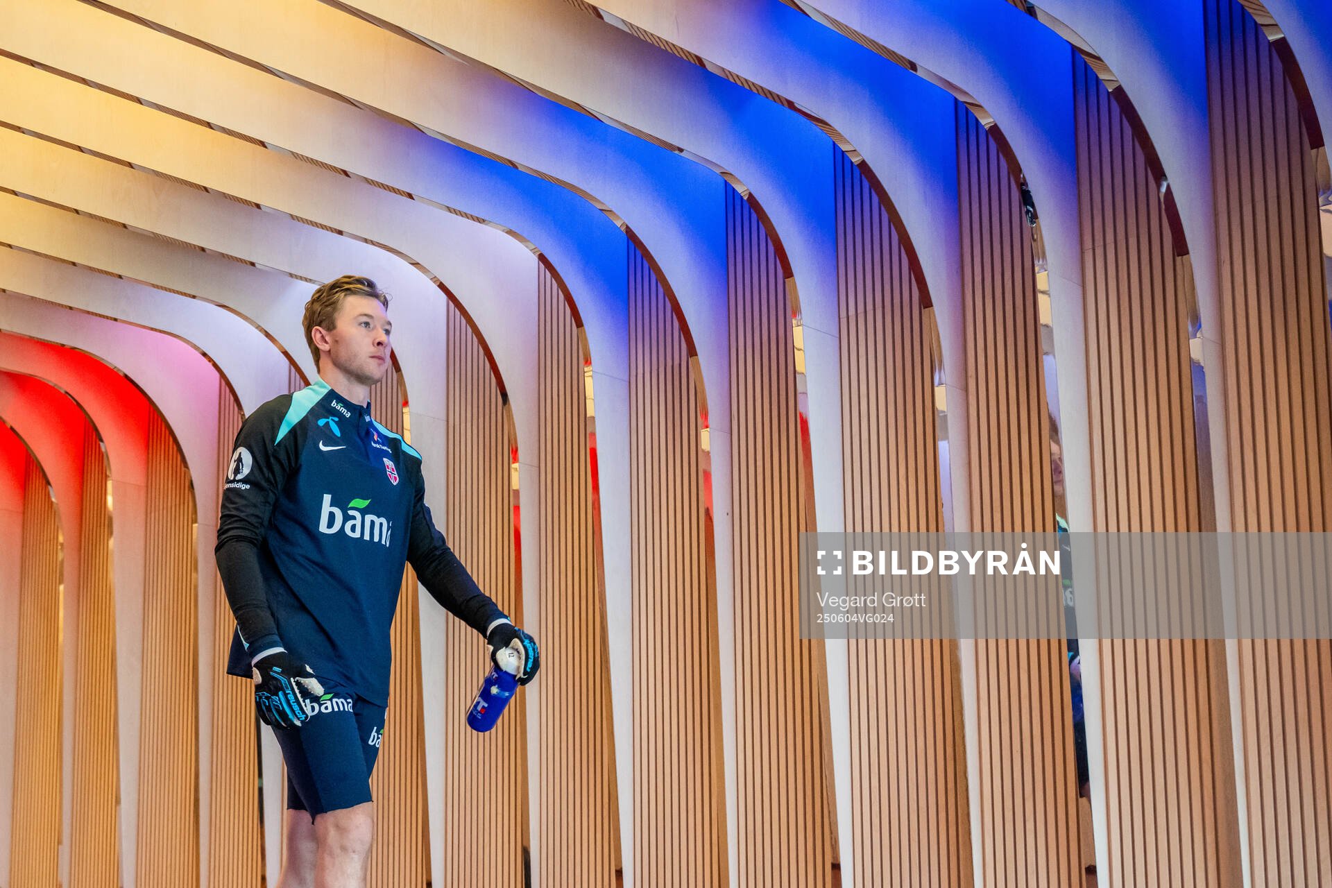 Goalkeeper Mathias Dyngeland of the Norwegian national