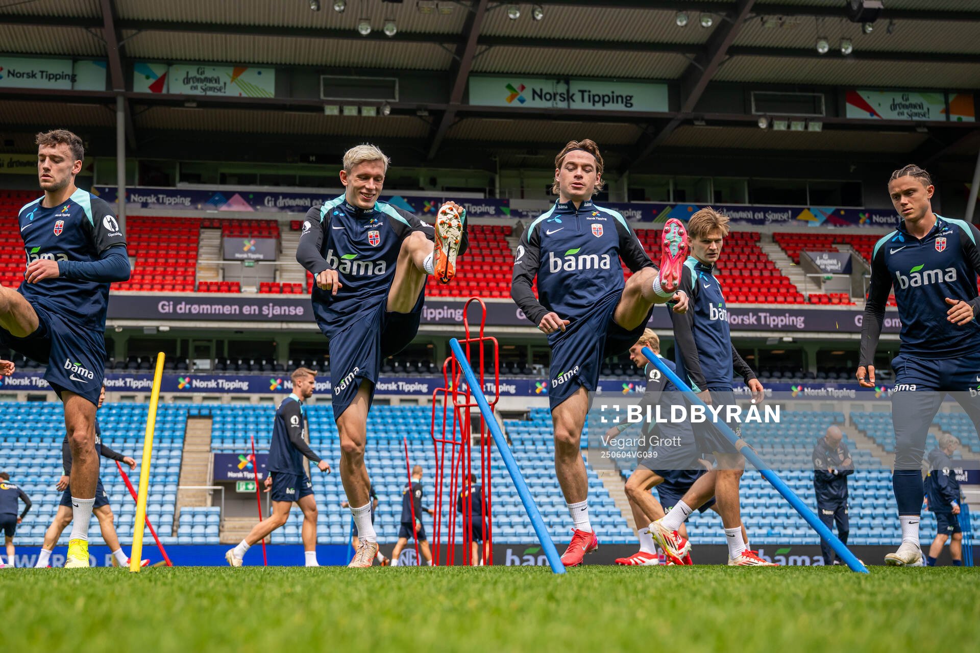 Marcus Holmgren Pedersen and Patrick Berg of the Norwegian