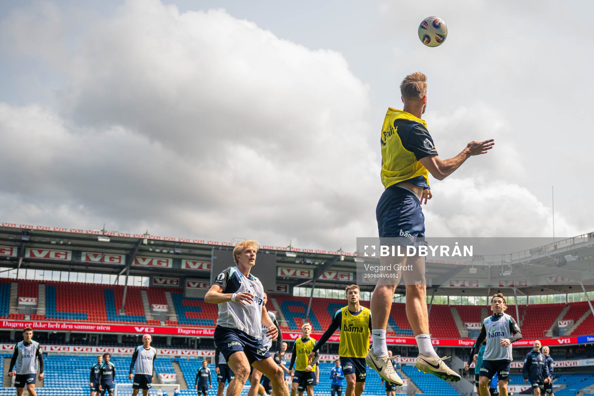 Morten Thorsby and Kristoffer Ajer of the Norwegian
