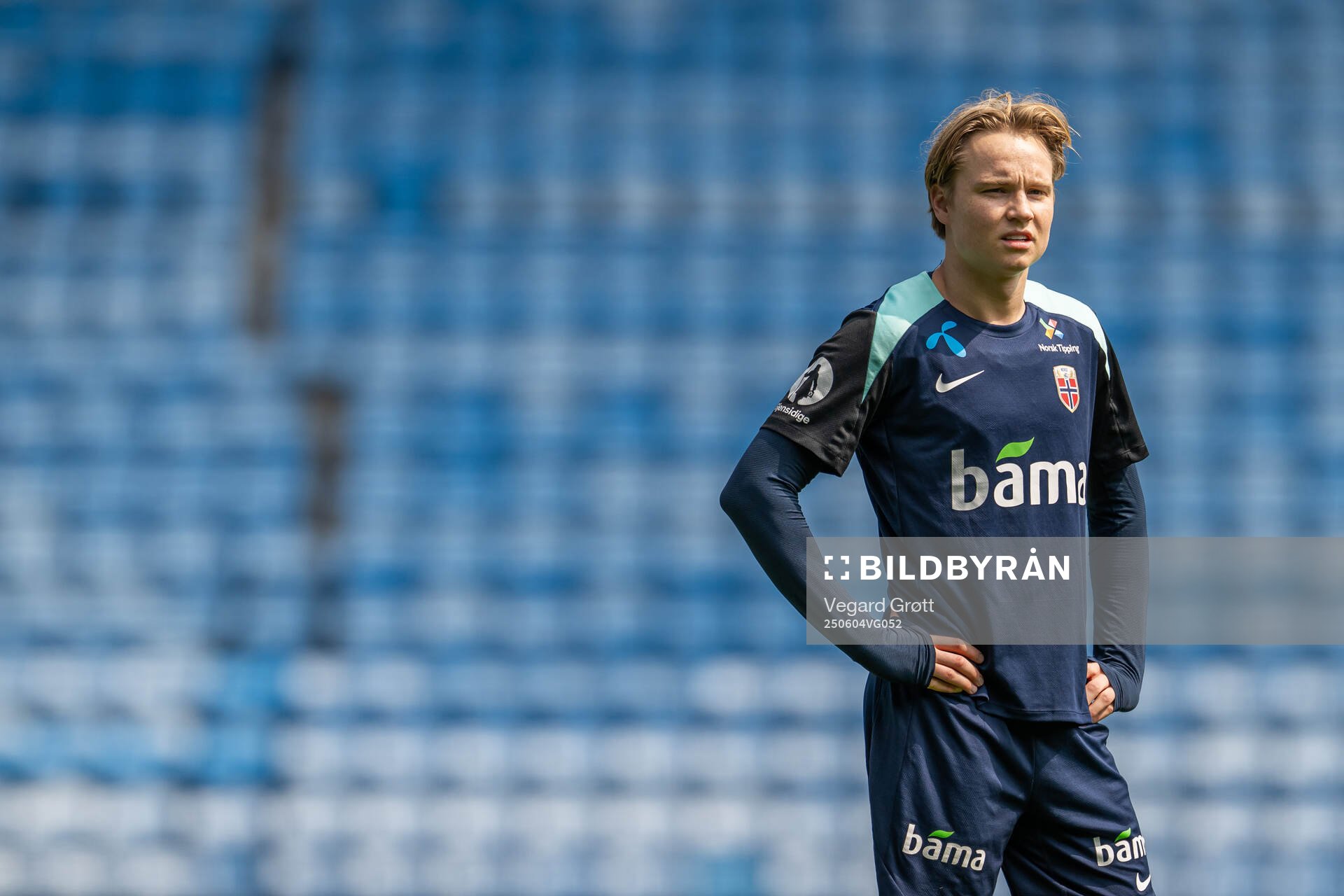 Andreas Schjelderup of the Norwegian national football team
