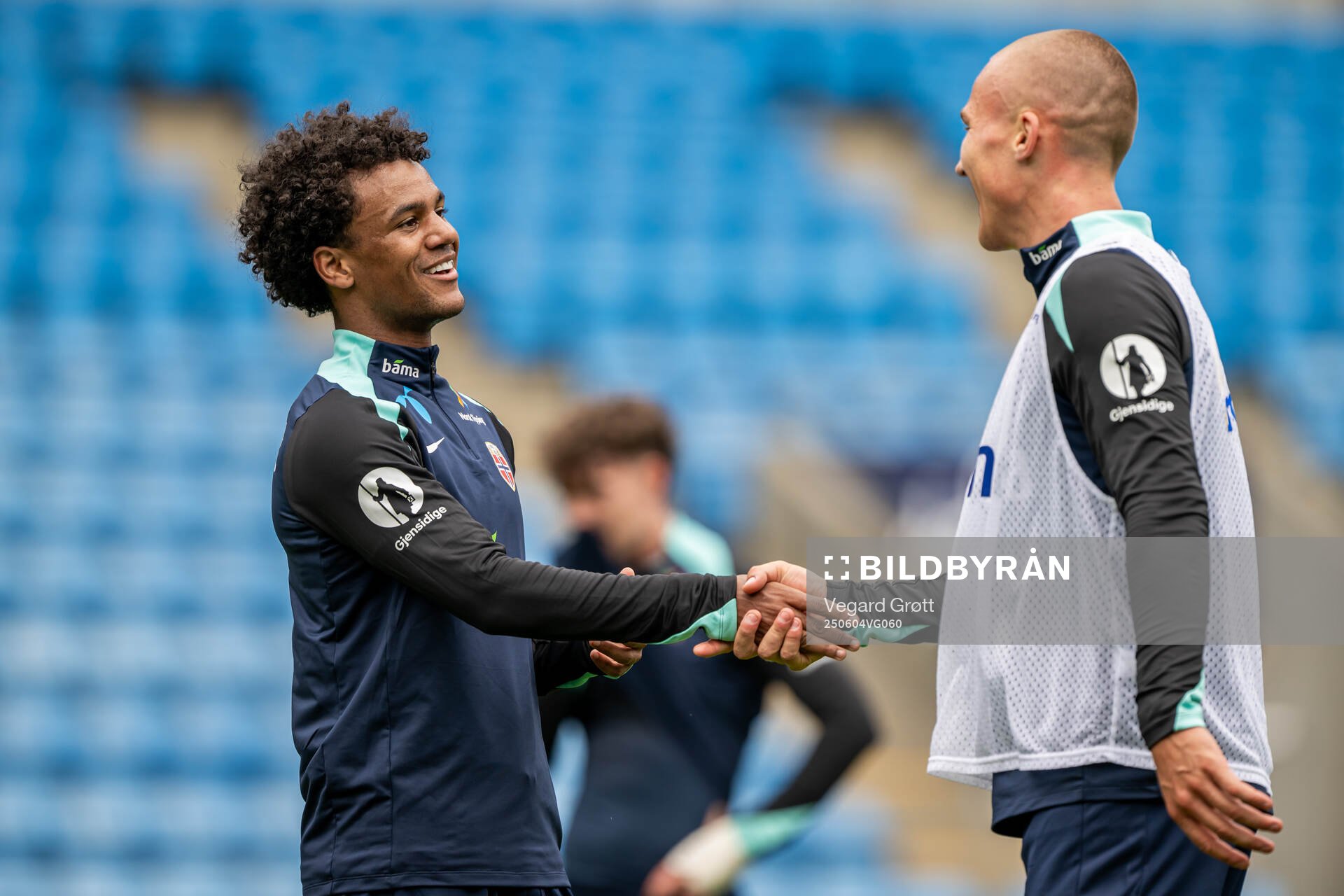 Oscar Bobb and Leo Østigård of the Norwegian national