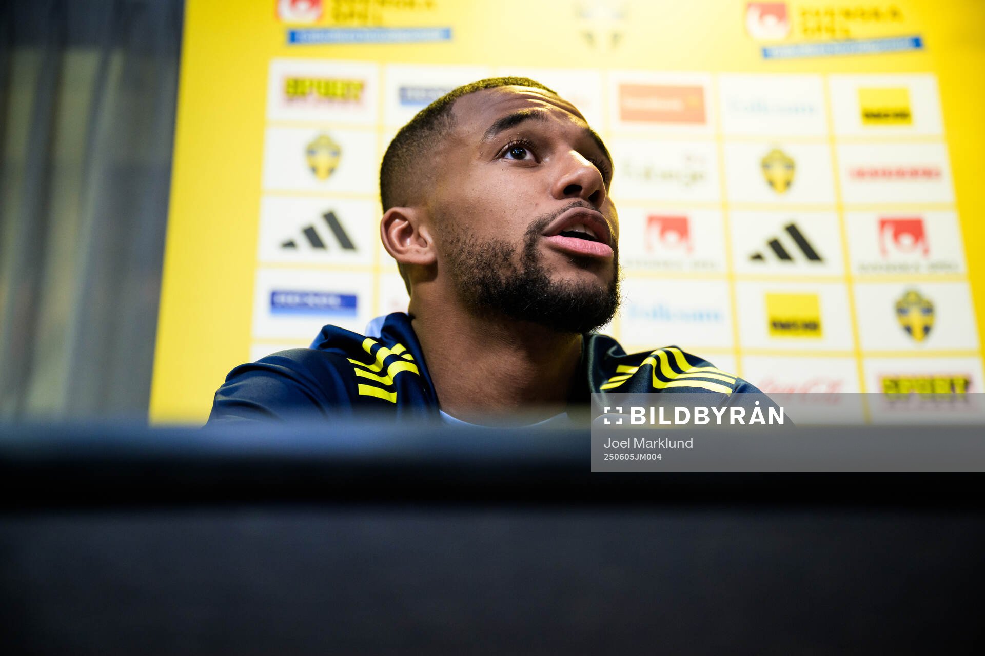 Isak Hien of the Swedish national football team