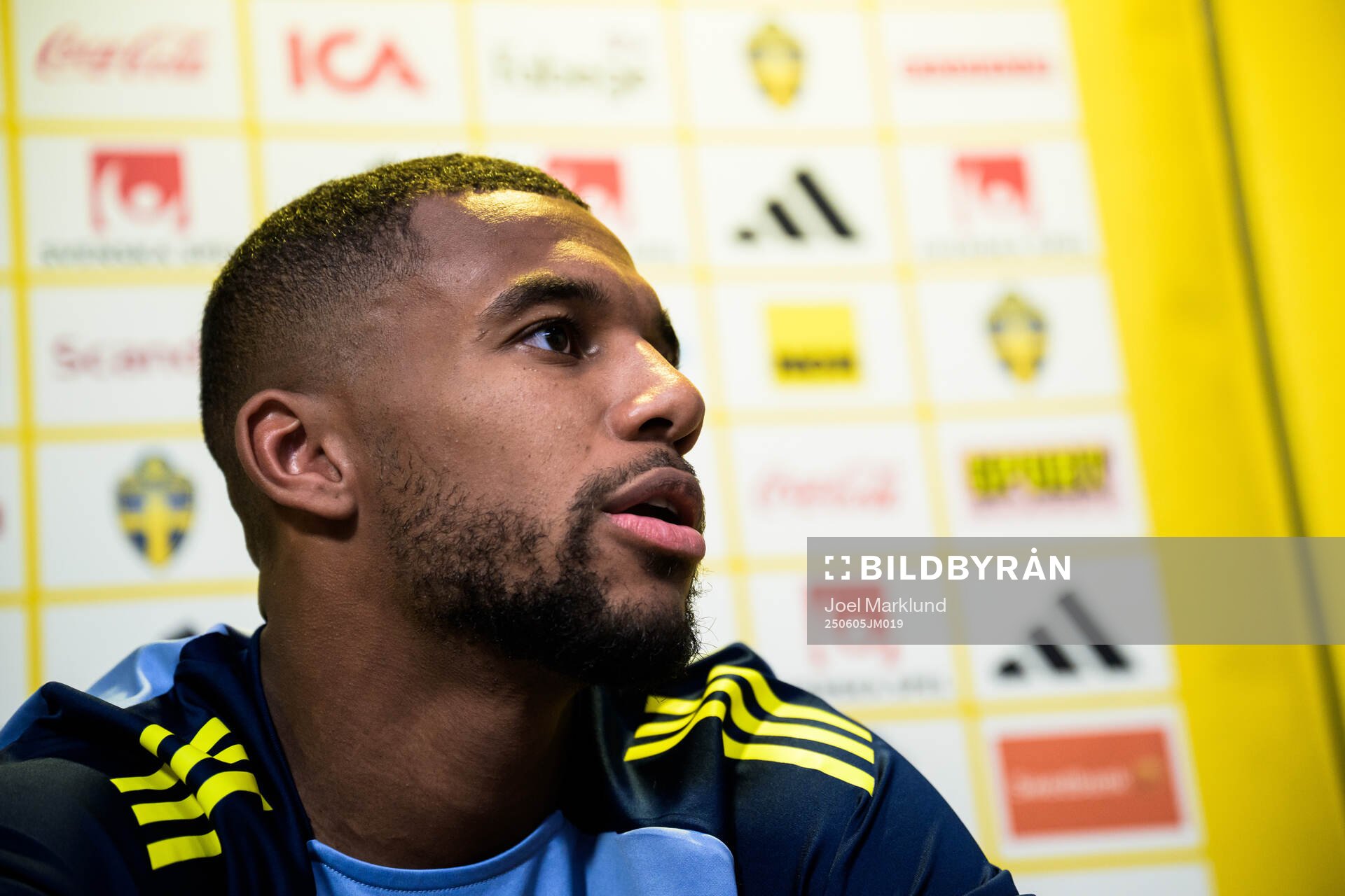 Isak Hien of the Swedish national football team
