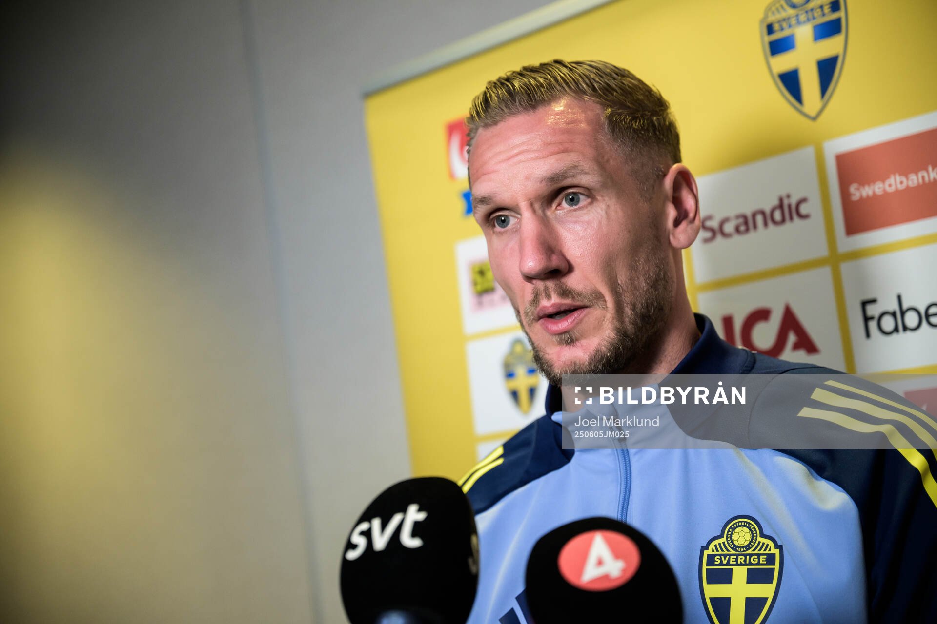 Robin Olsen of the Swedish national football team