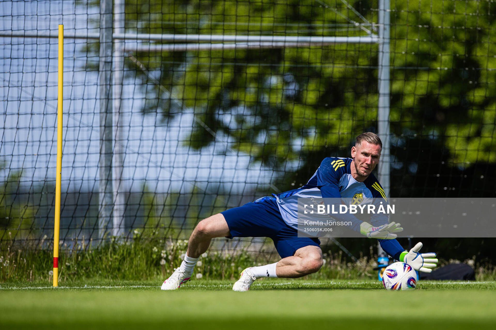 Goalkeeper Robin Olsen of the Swedish men's national