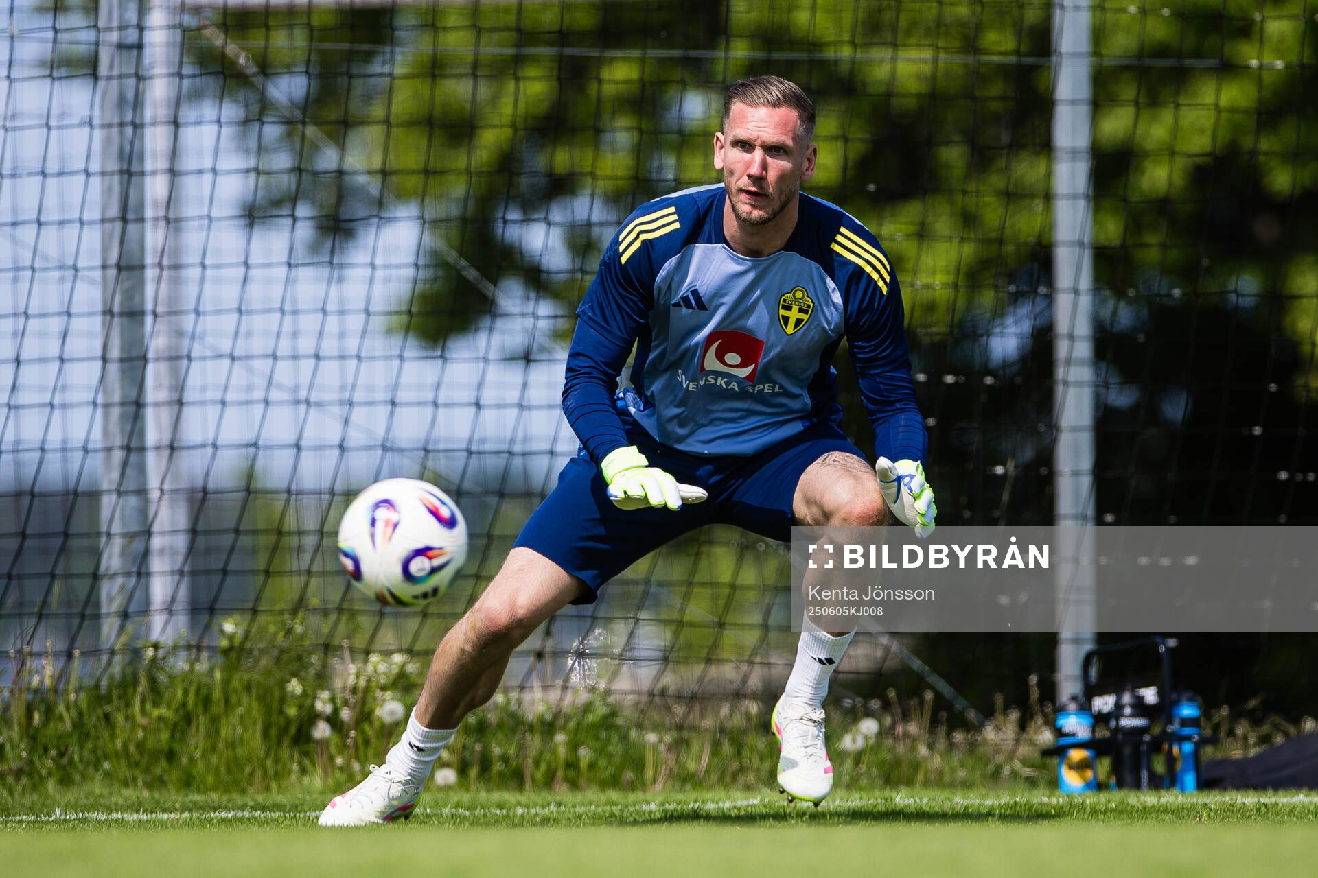 Goalkeeper Robin Olsen of the Swedish men's national