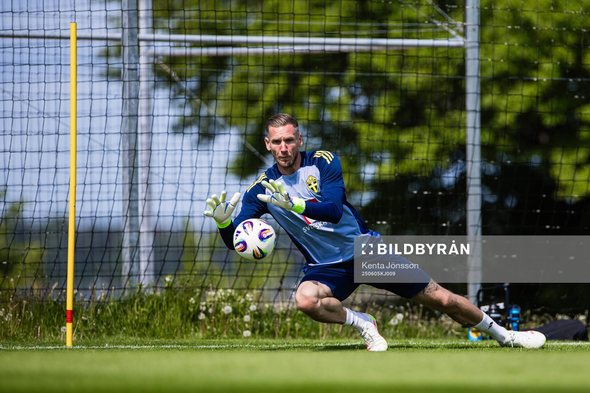 Goalkeeper Robin Olsen of the Swedish men's national