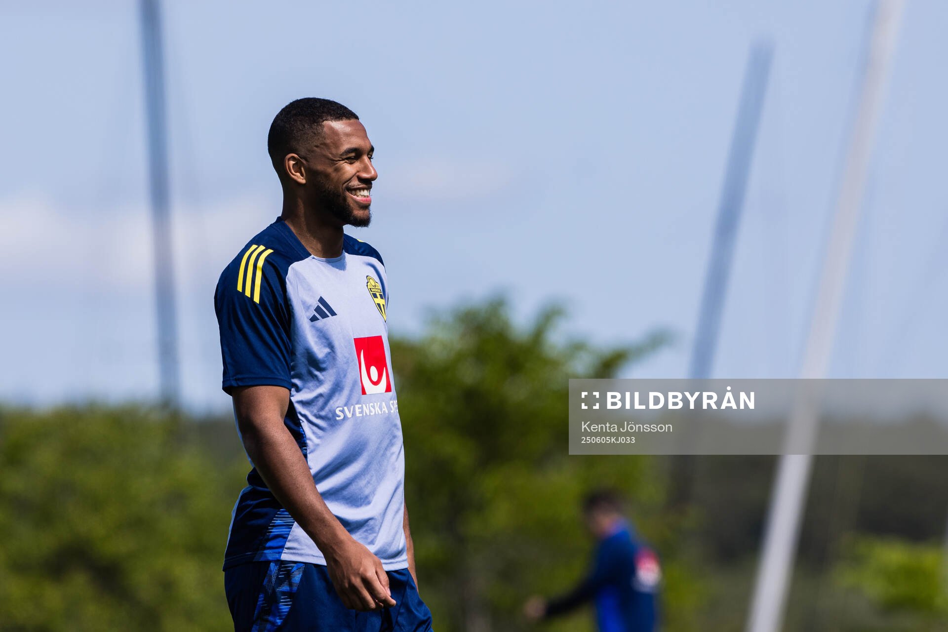 Isak Hien of the Swedish men's national football team
