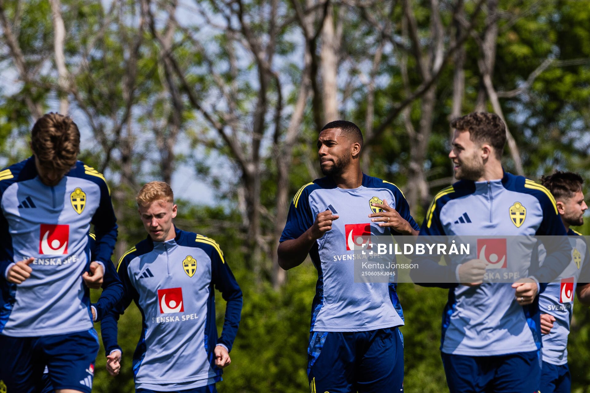 Isak Hien of the Swedish men's national football team