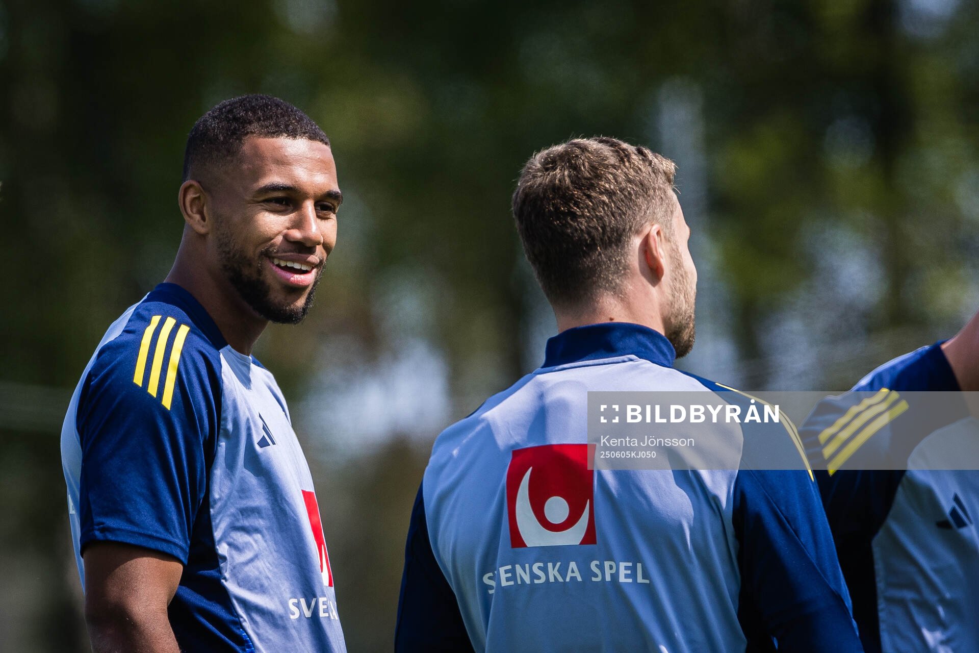Isak Hien of the Swedish men's national football team