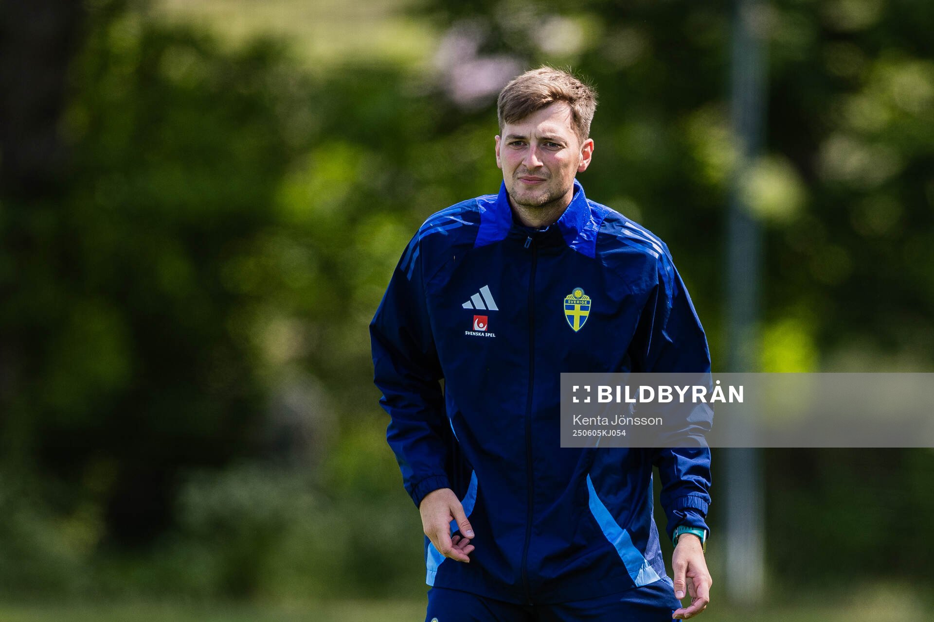 Analyst Liam Holt of the Swedish men's national football