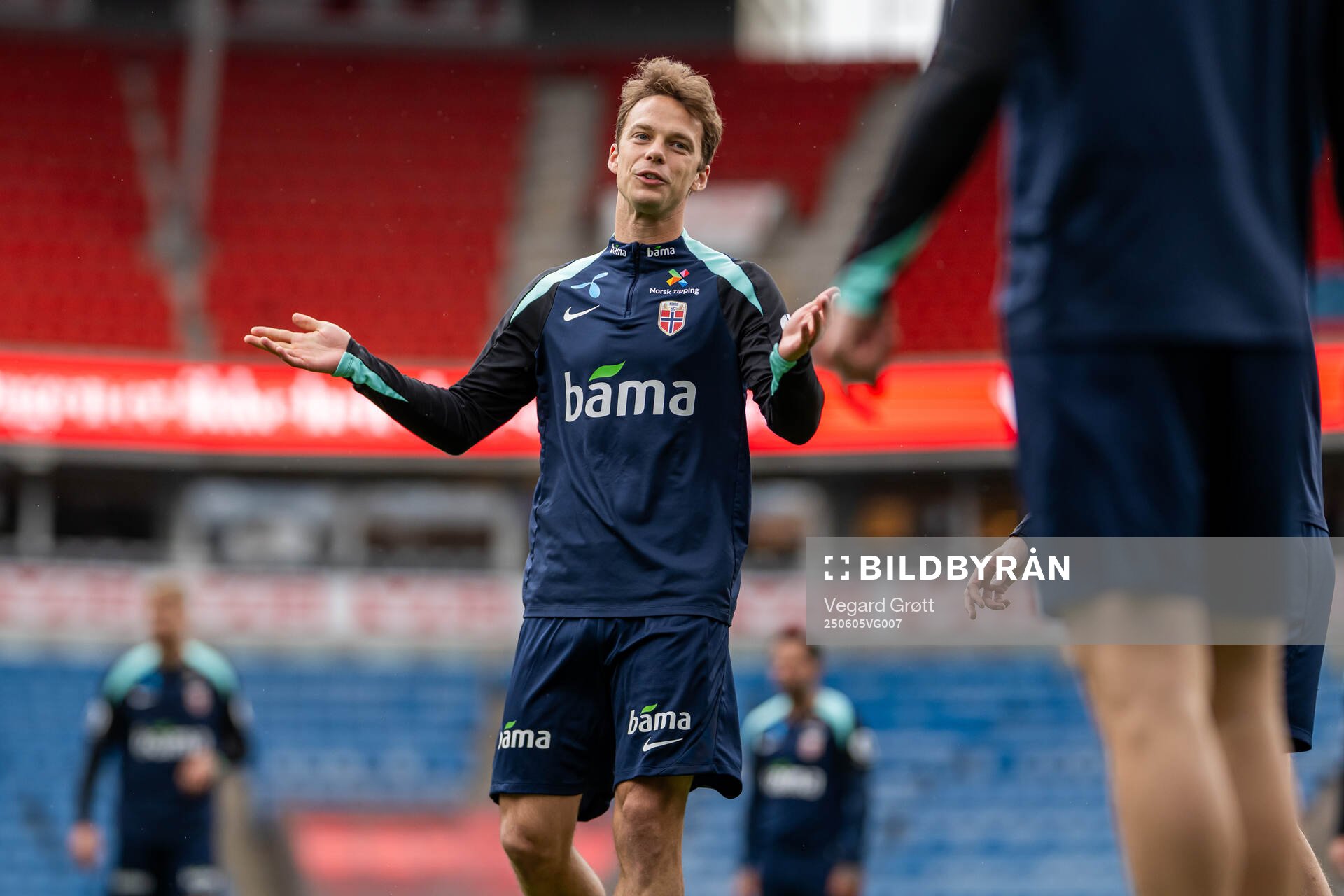 Felix Horn Myhre of the Norwegian national football team