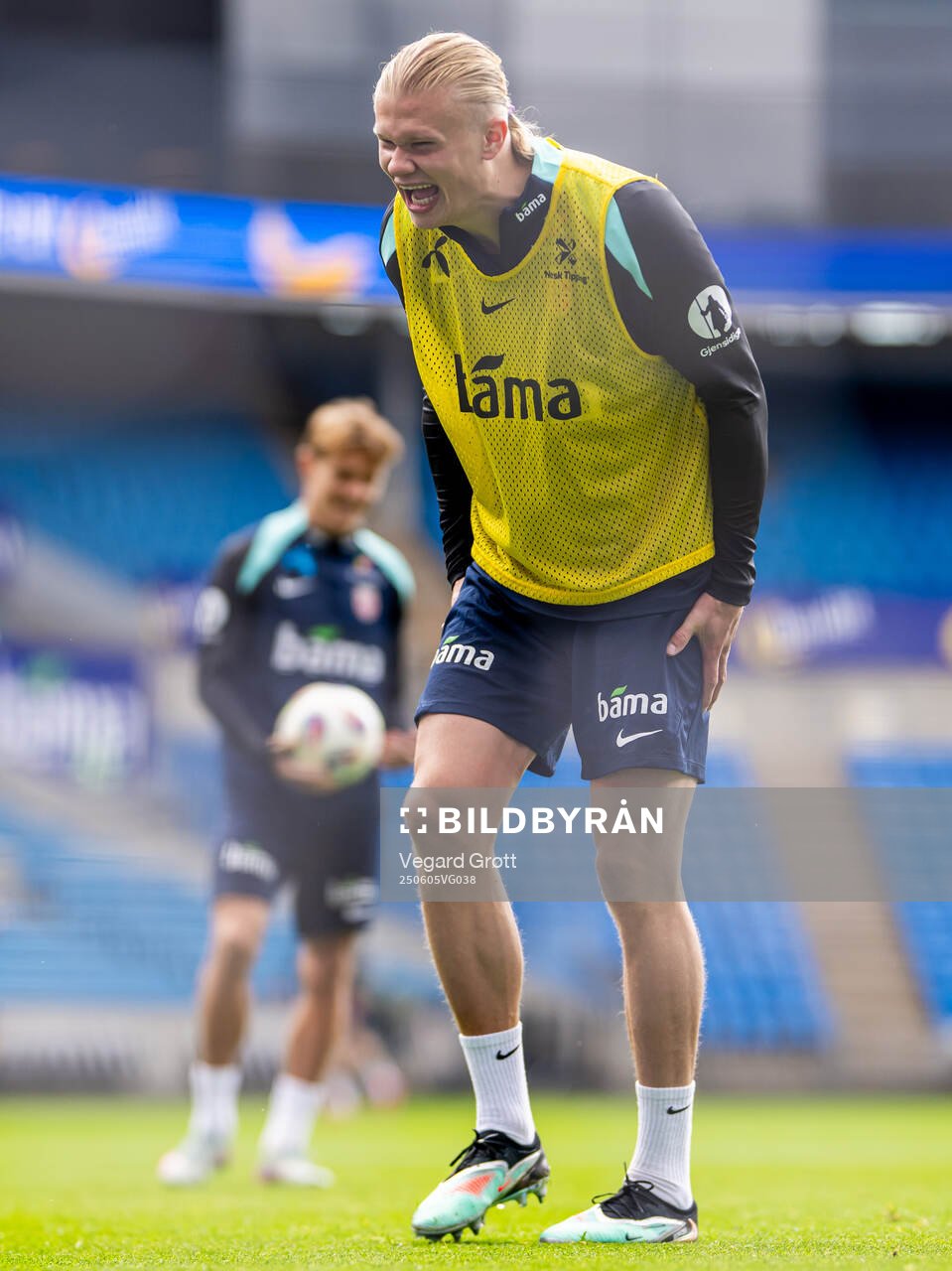 Erling Braut Haaland and Martin Ødegaard of the Norwegian