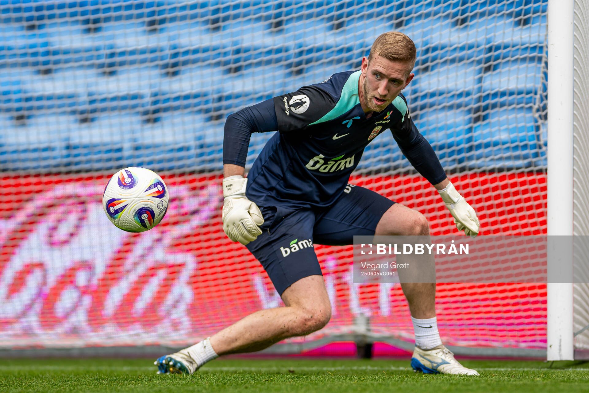 Goalkeeper Egil Selvik of the Norwegian national football