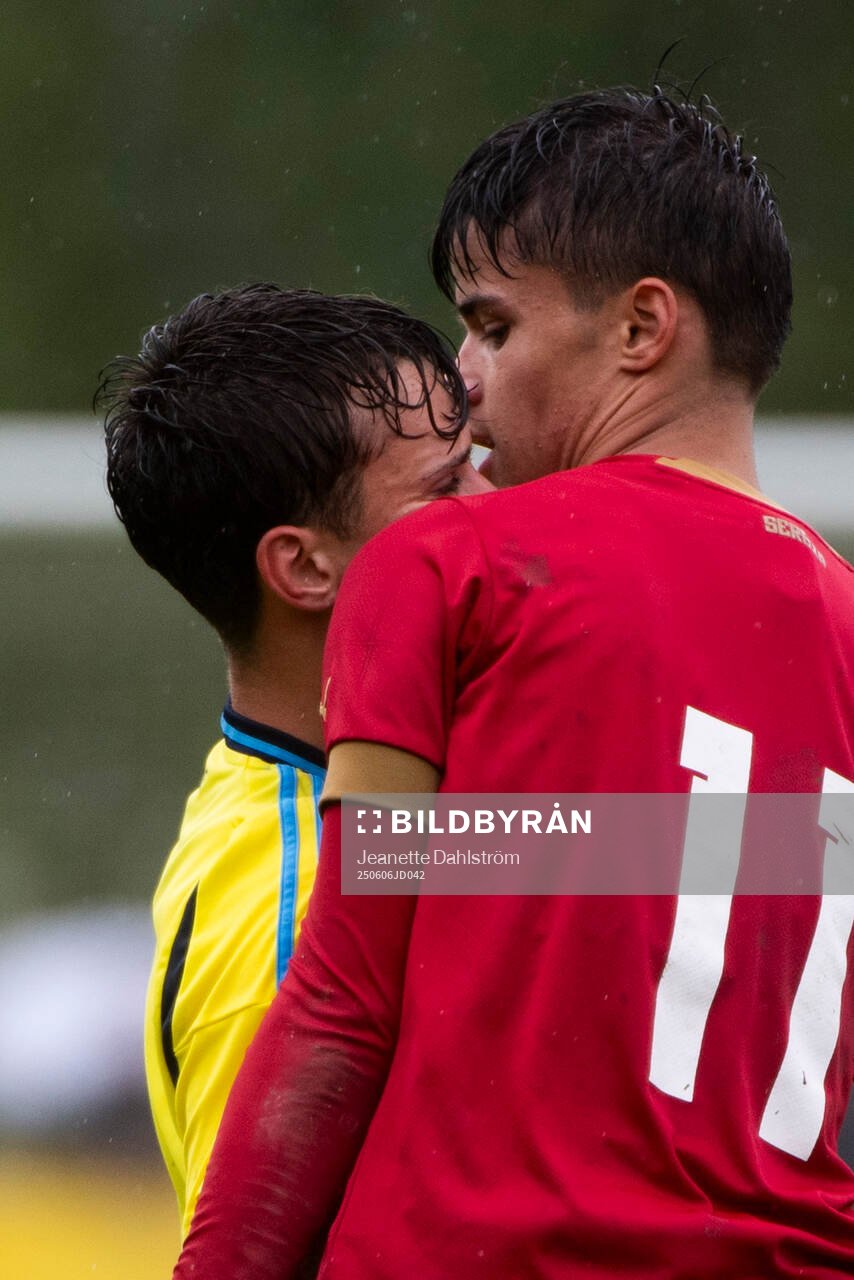 Sveriges Kenan Busuladzic och Serbiens Ognjen Misic