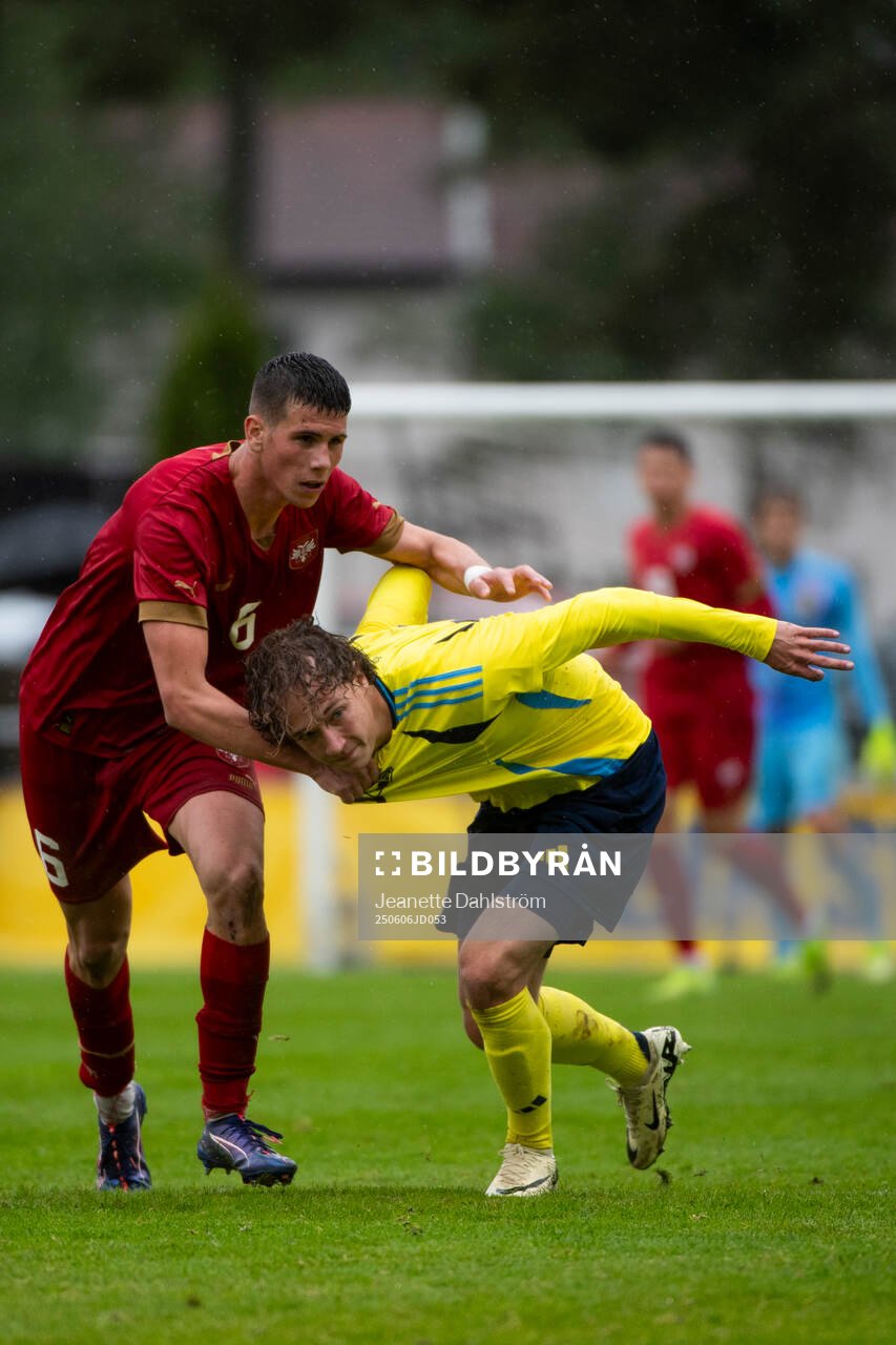 Serbiens Andrej Pavlovic och Sveriges Anton Höög