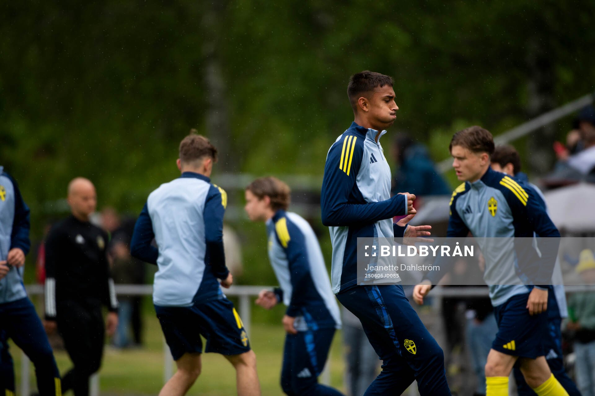 under P18-landskampen i fotboll mellan Sweden och Serbien