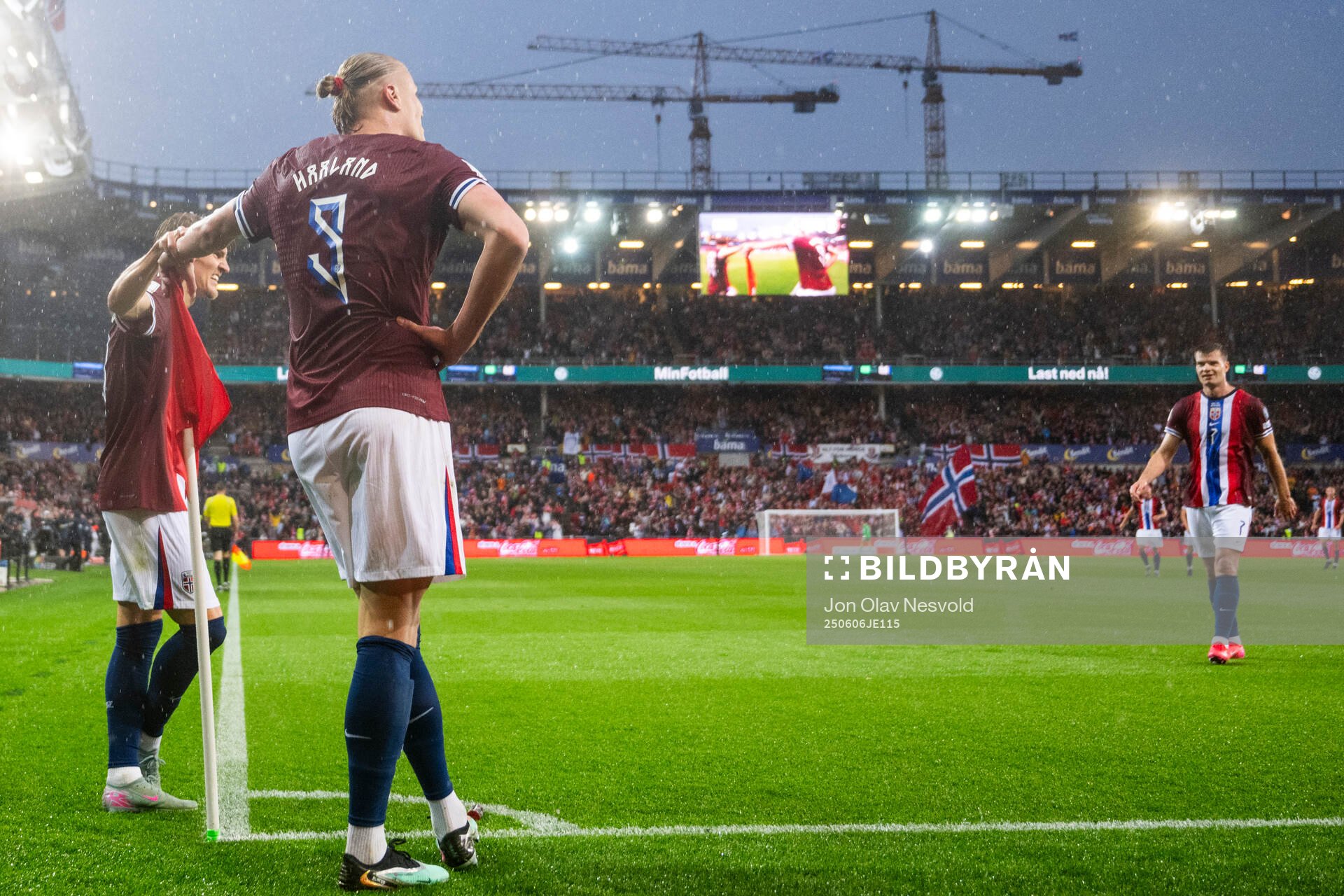 Martin Ødegaard and Erling Braut Haaland of Norway