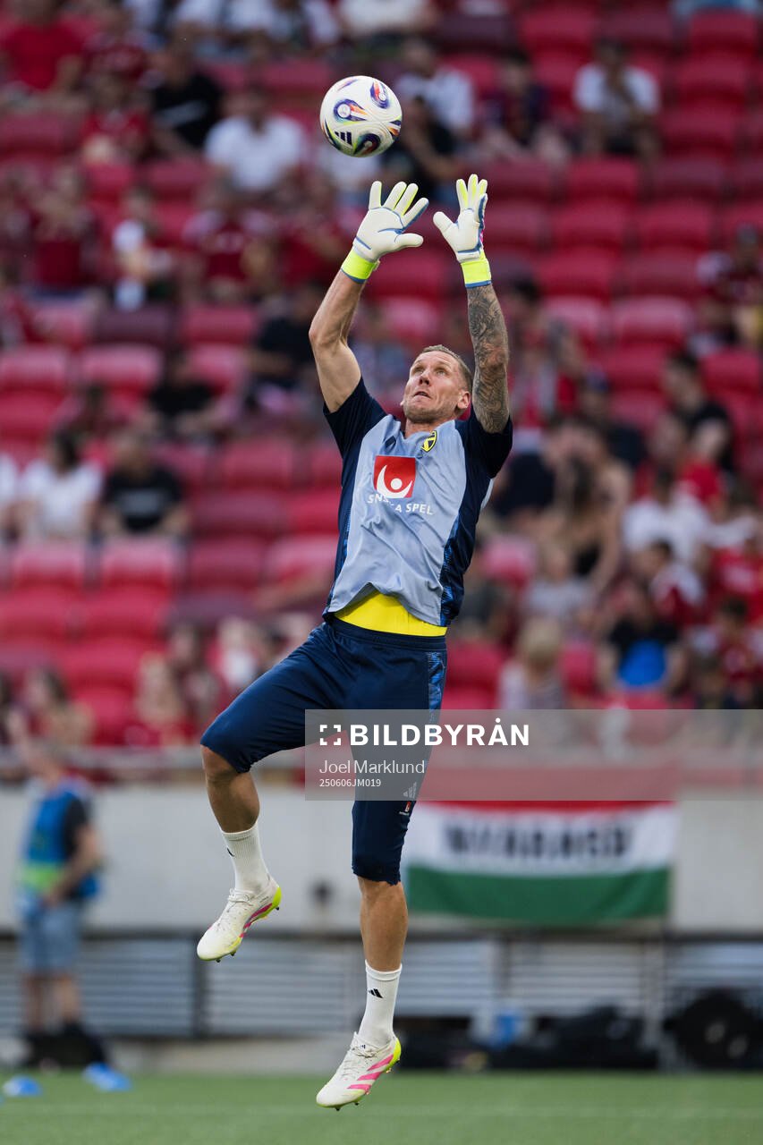 Goalkeeper Robin Olsen of Sweden