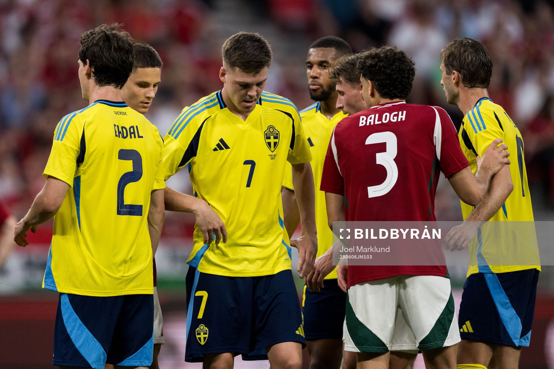 Hjalmar Ekdal, Emil Holm, Isak Hien and Benjamin Nygren of