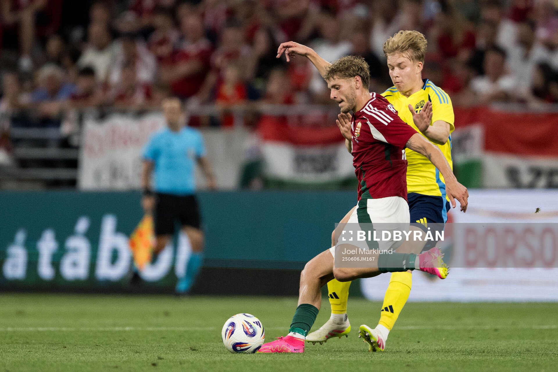 Marton Dardai of Hungary and Daniel Svensson of Sweden