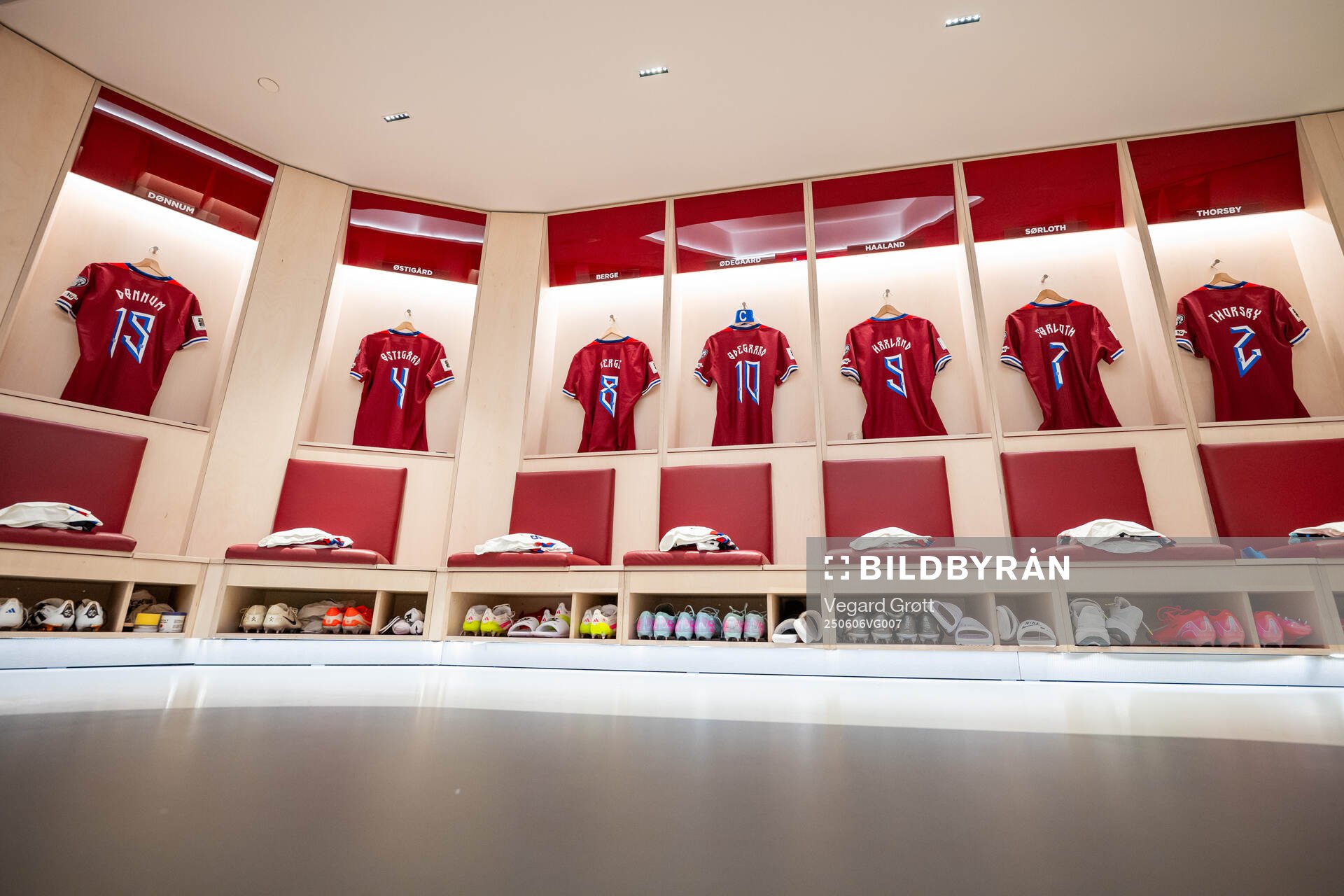 The Norway dressing room