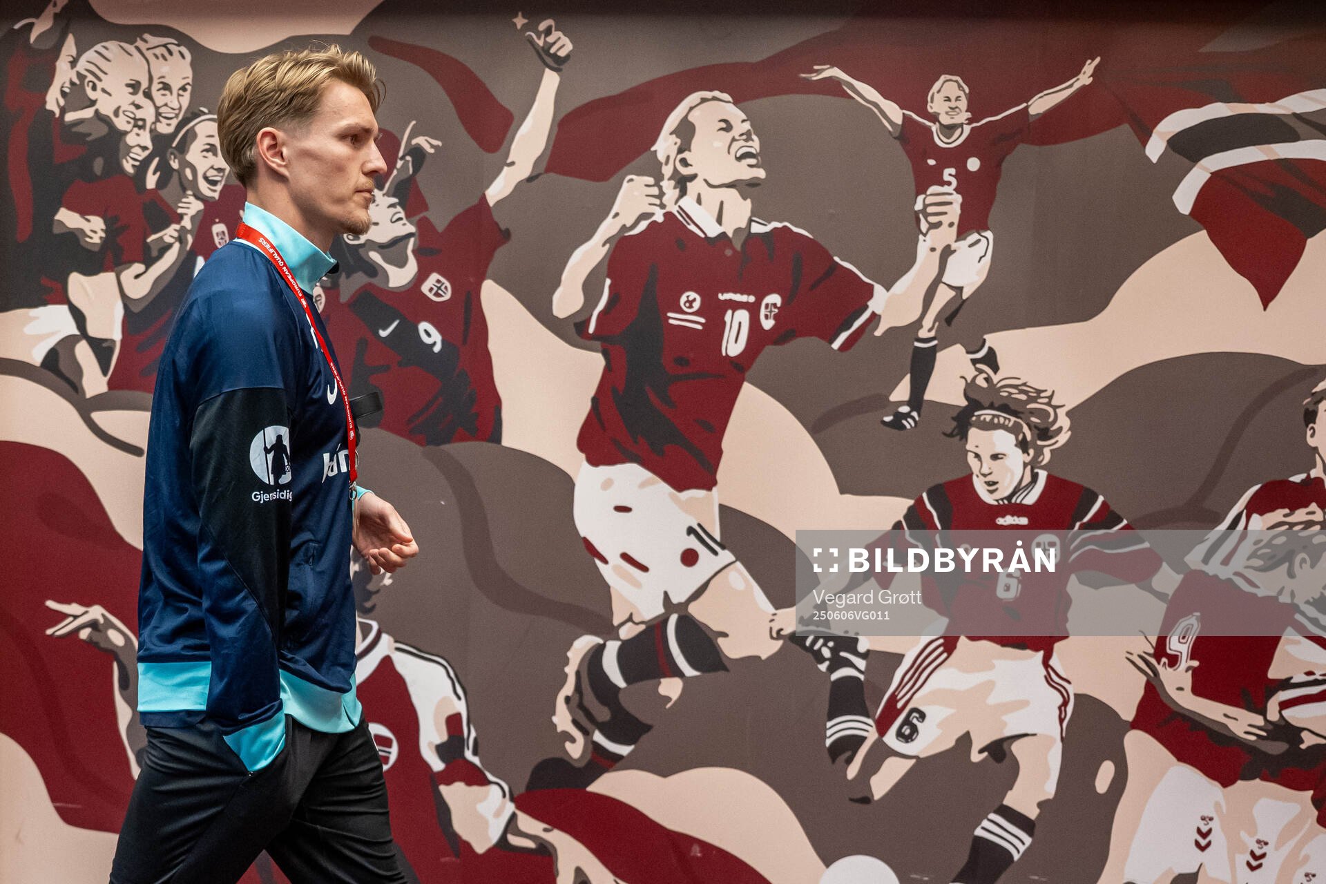Martin Ødegaard of Norway arrives