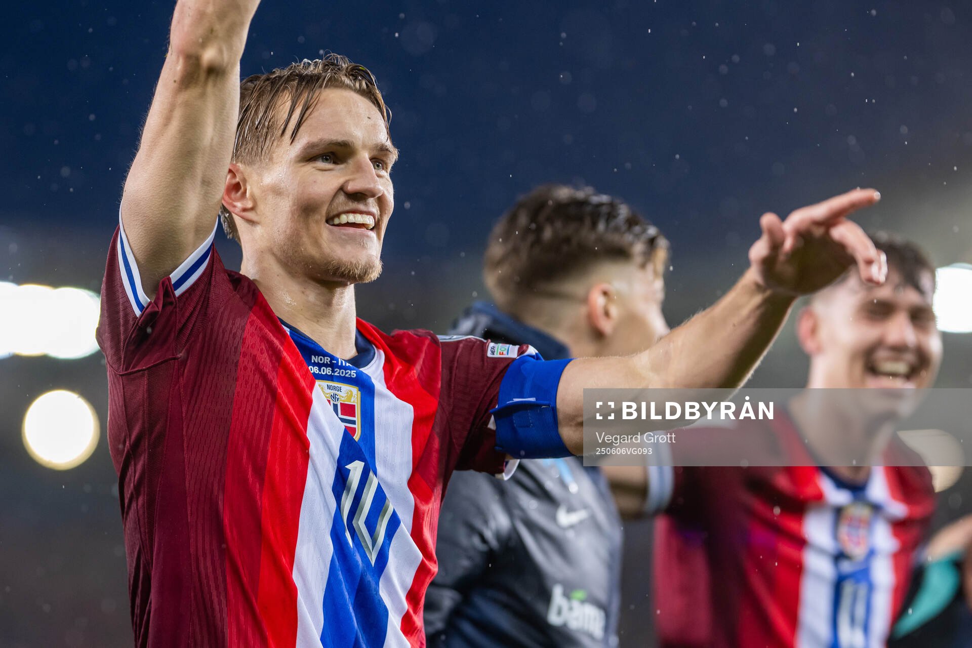 Martin Ødegaard of Norway celebrates
