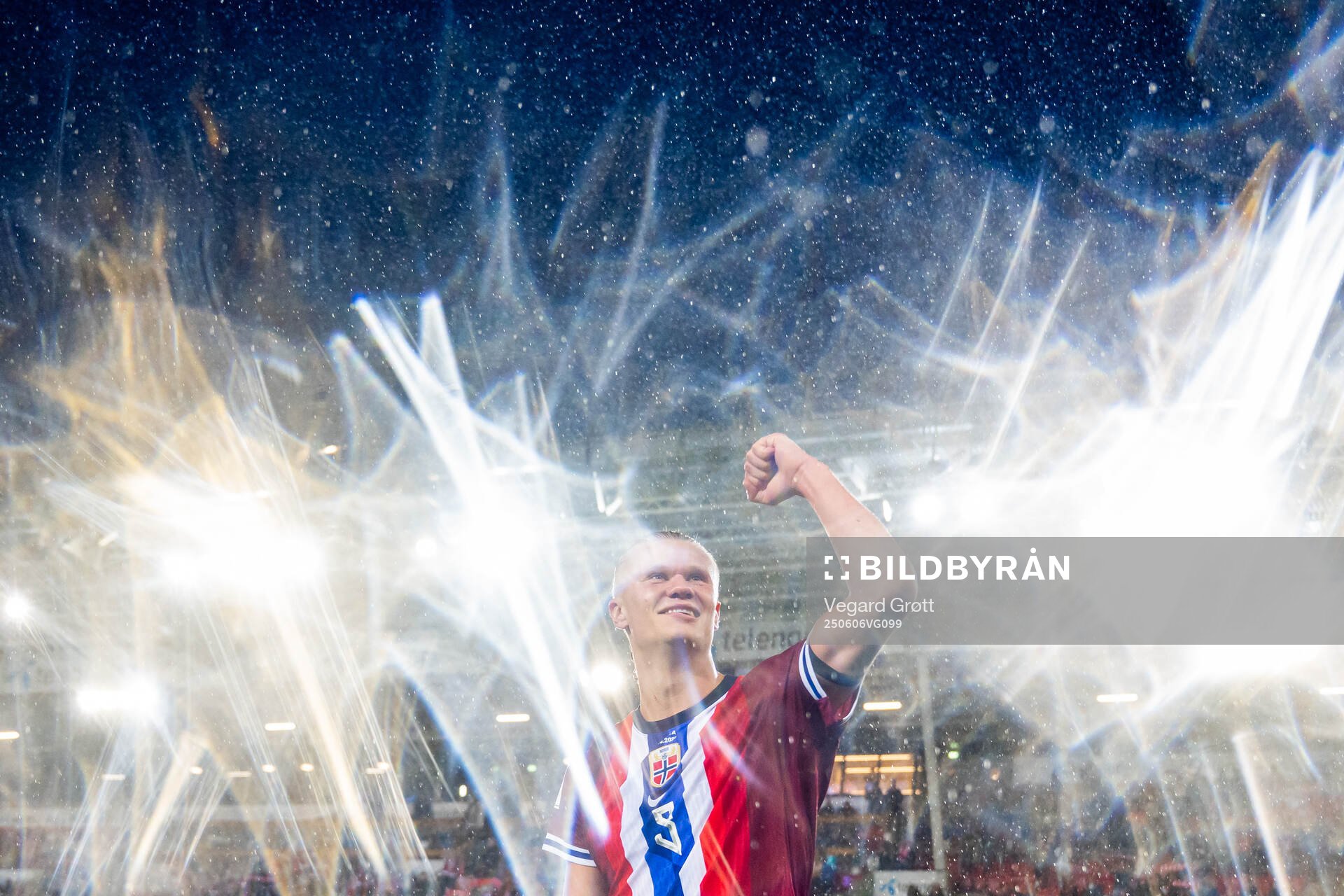 Erling Braut Haaland of Norway celebrates